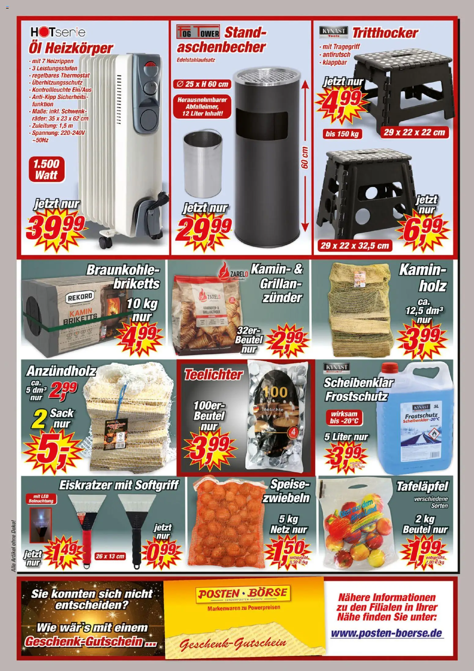 Posten Börse Prospekt – gültig ab 29.11.2025 | Seite: 8 | Produkte: Kamin, Öl, Heizkörper, Kaminofen
