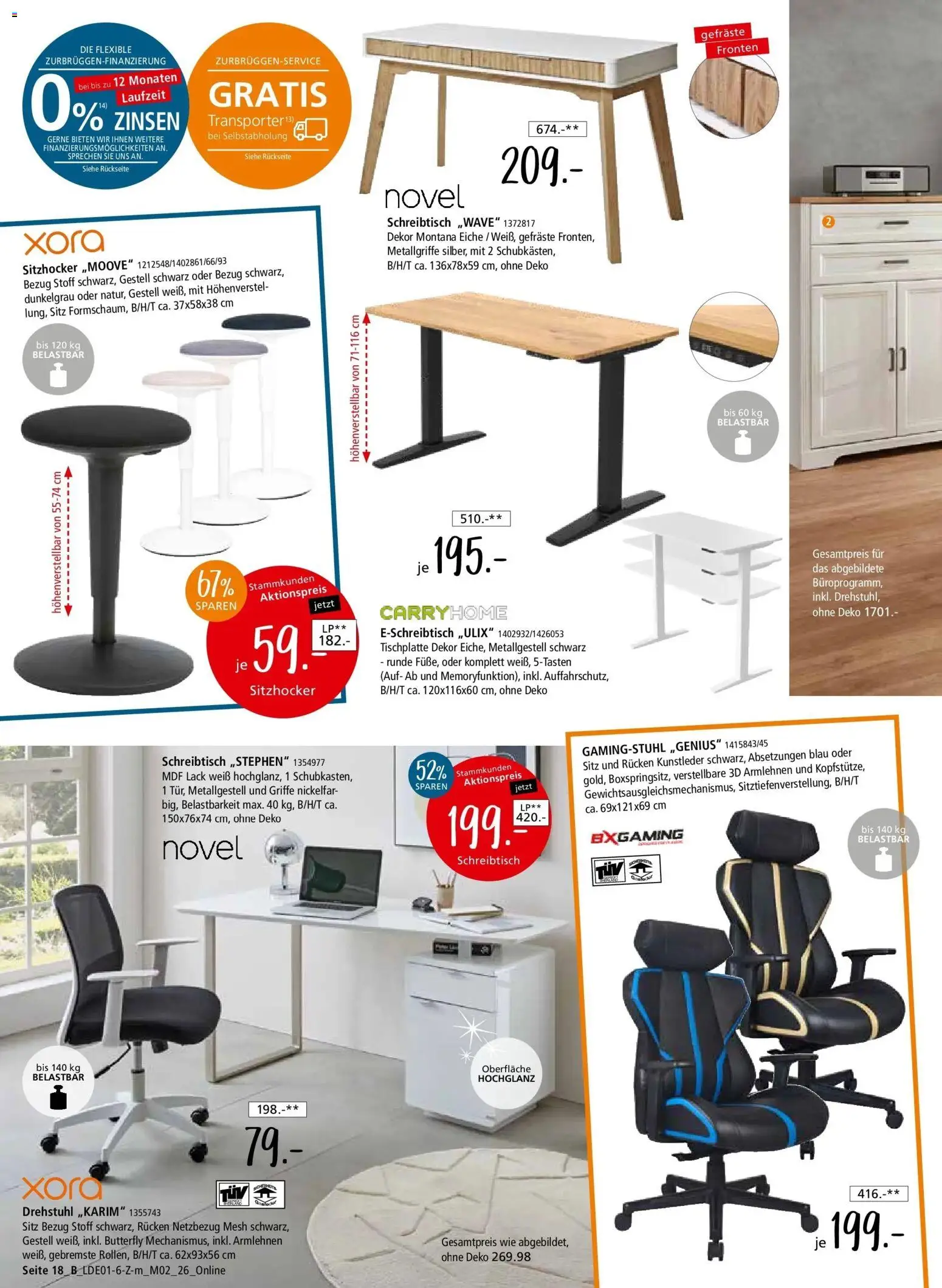 Zurbrüggen - Zurbrüggen: Unschlagbar günstig – gültig ab 09.01.2026 | Seite: 40 | Produkte: Gamingstuhl