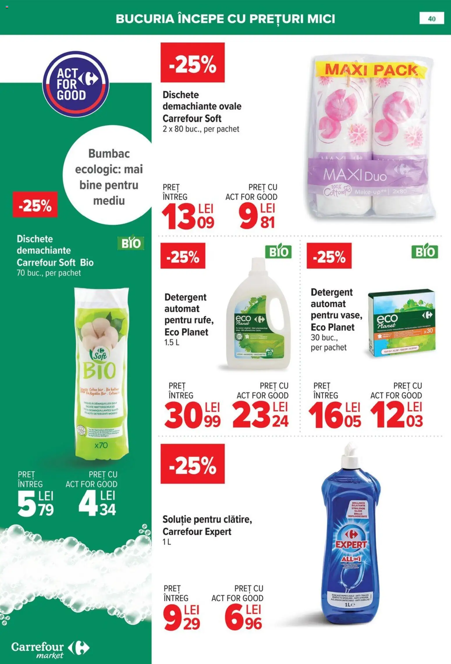 Noul catalog Carrefour – valabil de la 21.01.2026 | Pagină: 40 | Produse: Şerit ödül, Kedi Ödül Oyuncakları, Mici, Detergent