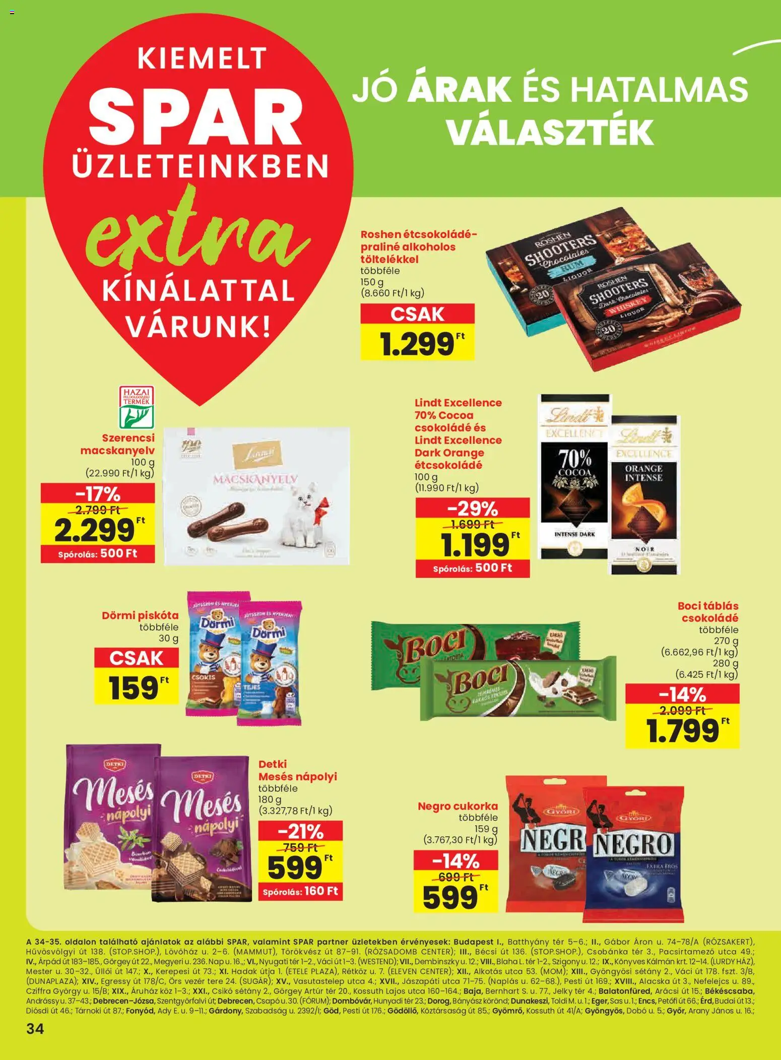 Spar akciós ujság - amely érvényes a következő dátumtól: 18.12.2025 | Oldal: 7 | Termékek: Praliné, Csokoládé, Cukorka, Nápolyi