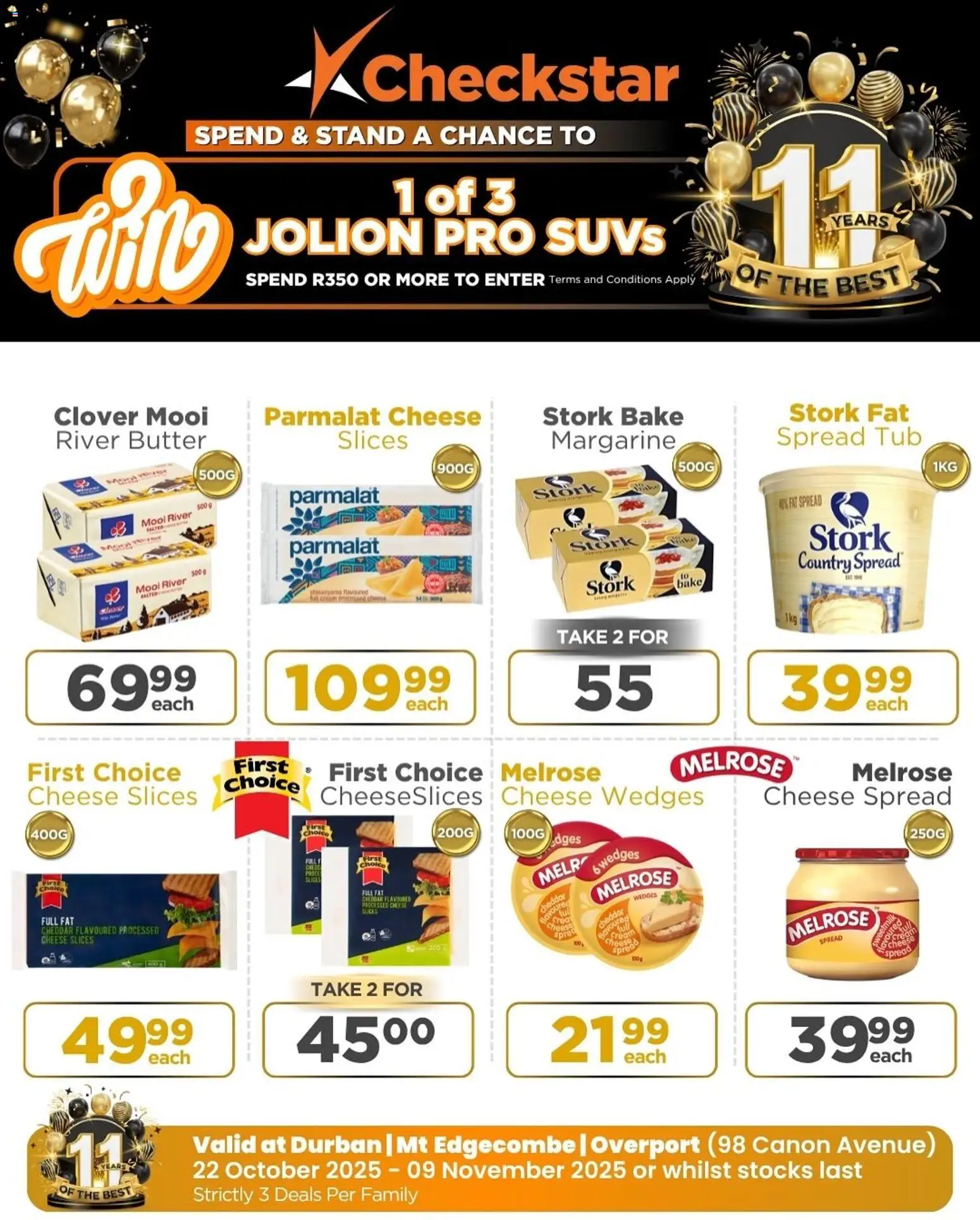 New Check Star catalogue – valid from 22.10.2025 | Page: 5 | Products: Butter, Cheese, Margarine, Fat spread
