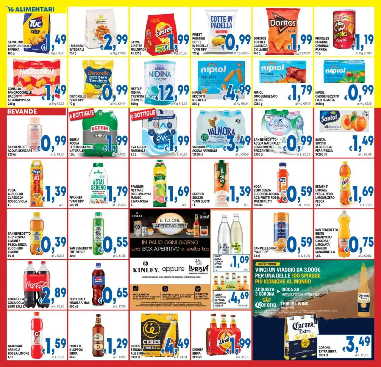 Volantino DEM del 18.08.2025 | Pagina: 16 | Prodotti: Birra, Manzo, Ceres, Coca Cola