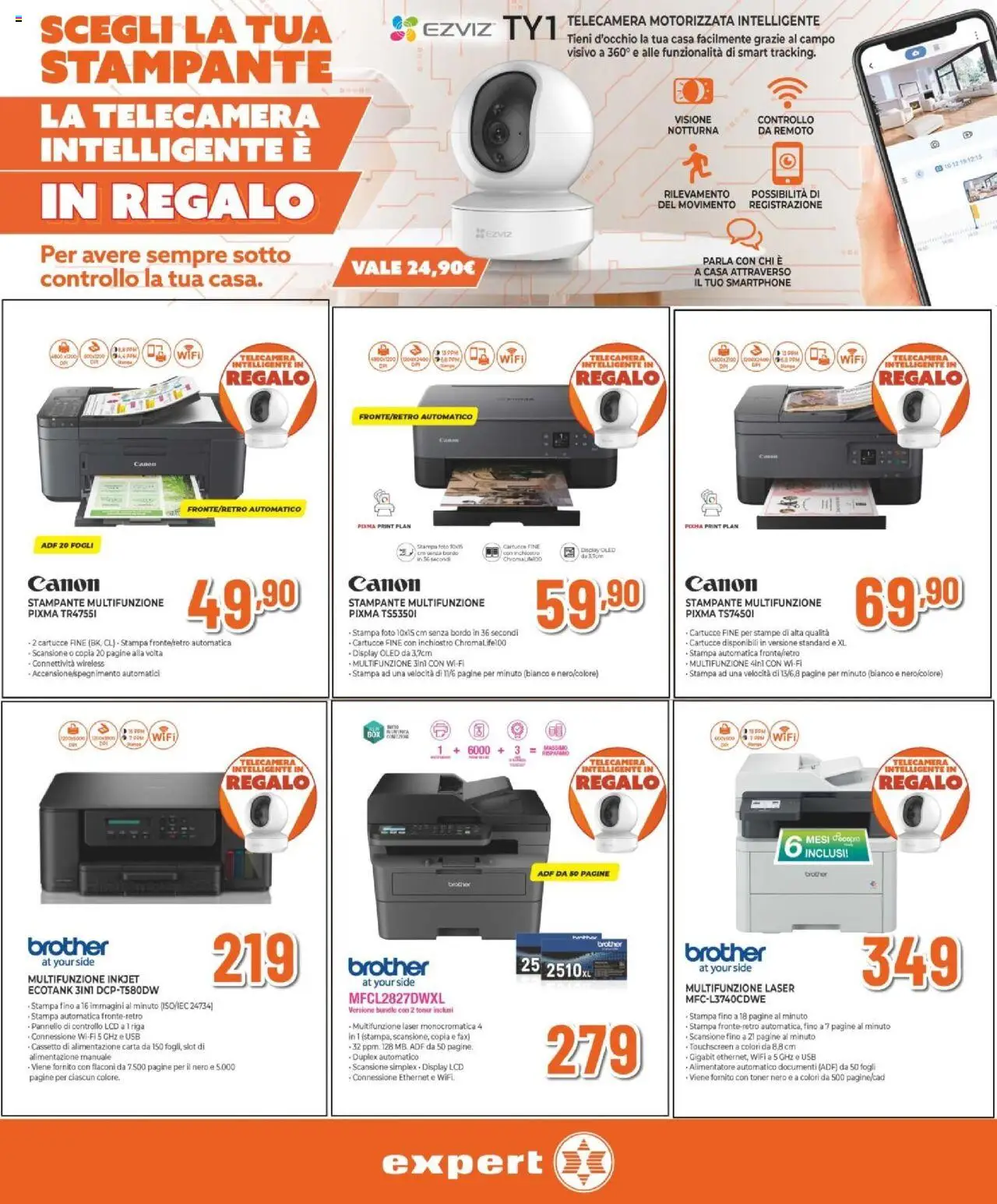 Volantino Expert del 11.09.2025 | Pagina: 24 | Prodotti: Stampante, USB, Toner, Stampa