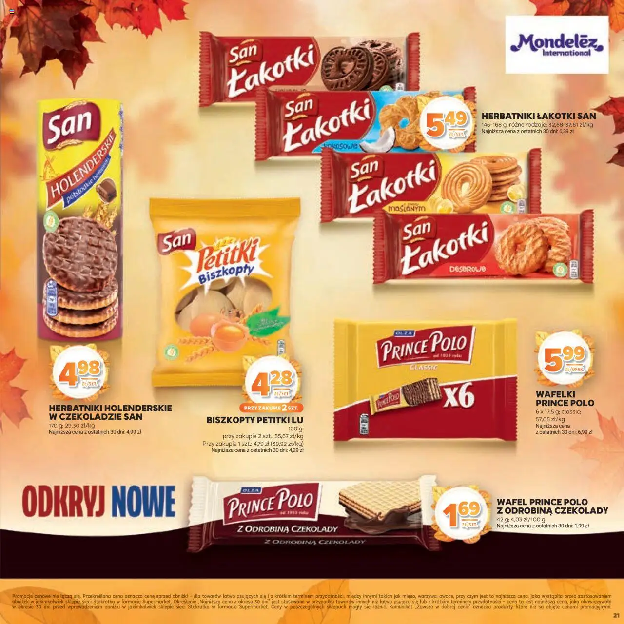 Stokrotka Gazetka - Jesiennie Inspiracje od 16.10.2025 | Strona: 21 | Produkty: Stokrotka, Herbatniki, Wafelki, Herbatniki holenderskie