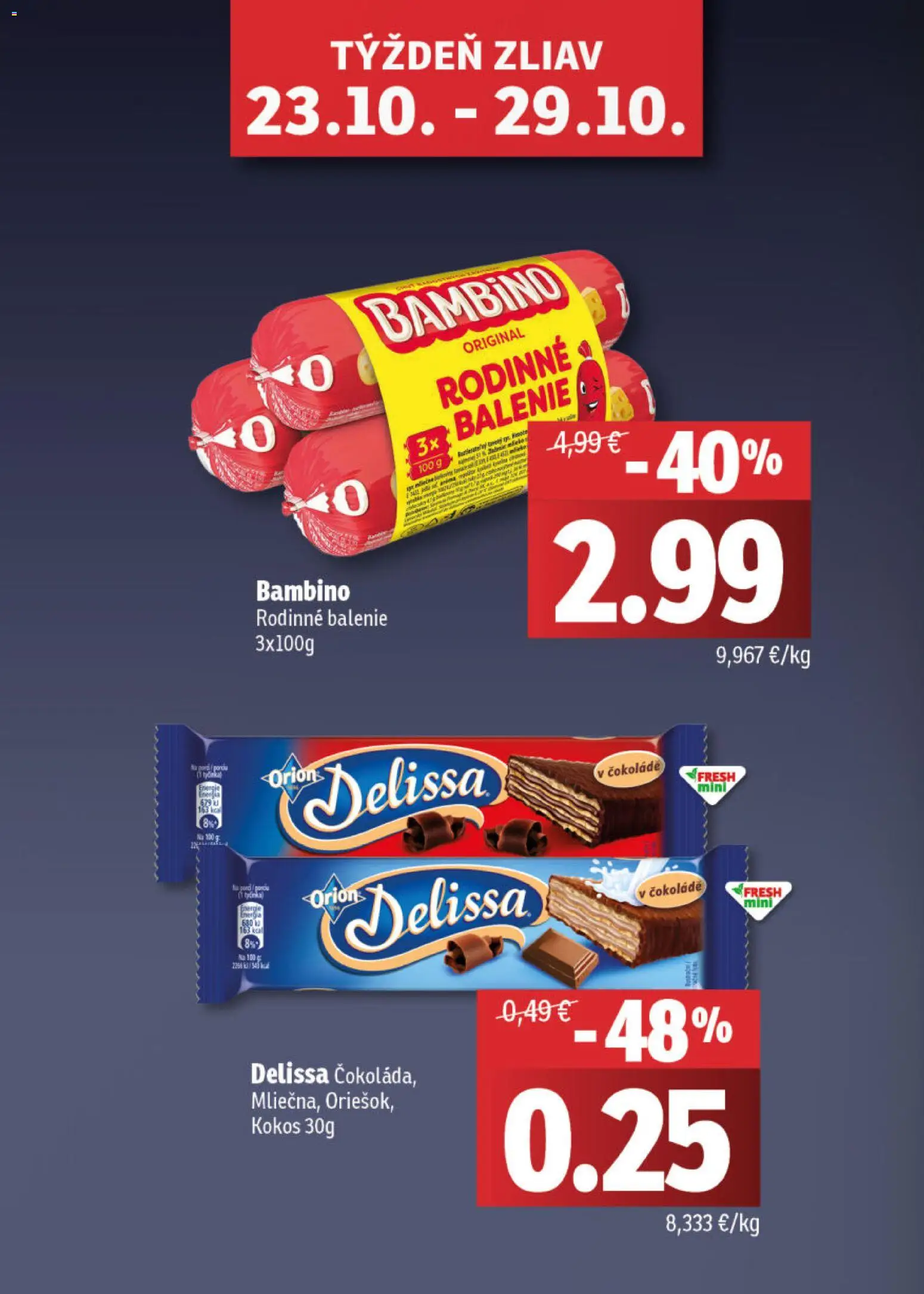 Nové Fresh akcie – leták je platný od 23.10.2025 | Strana: 2