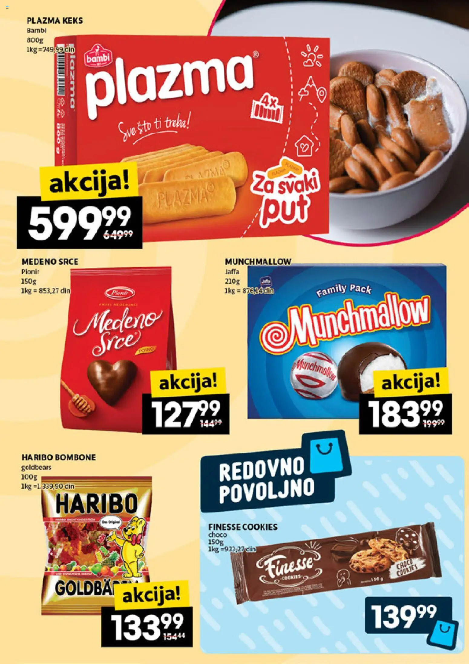 Roda katalog - važi od 29.01.2026 | Strana: 21 | Proizvode: Bombone, Keks, Munchmallow, Haribo