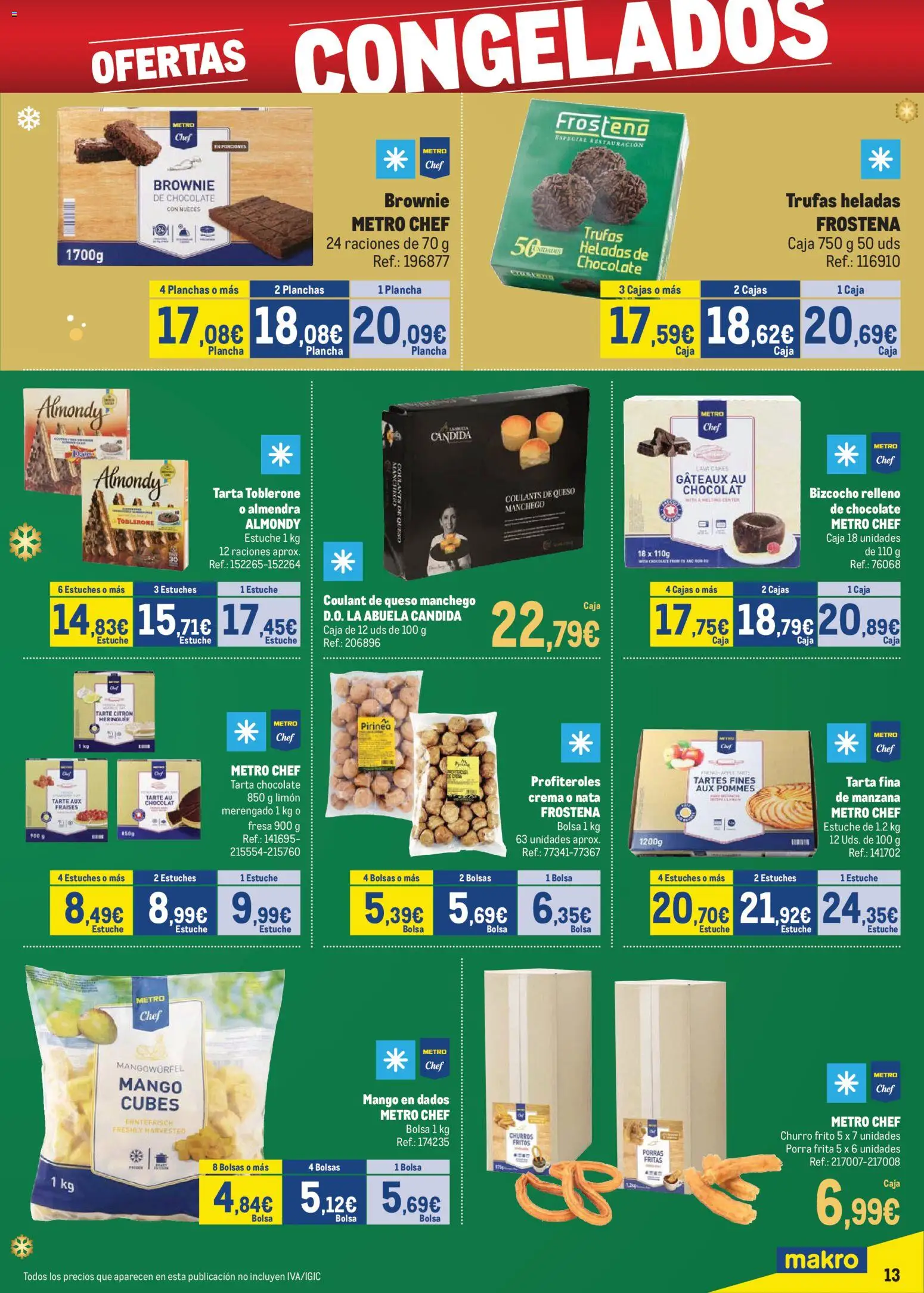 Makro - Precios Especial Sur │ válido desde el 09.12.2025 | Página: 13 | Productos: Queso, Chocolate, Ρούτερ, Caja