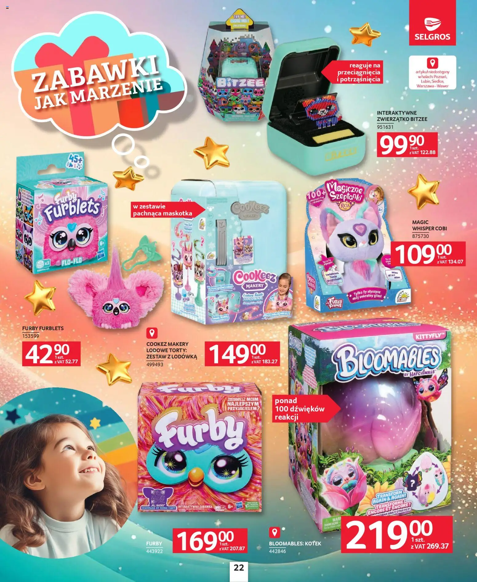 Selgros cash&carry Gazetka - Zabawki od 04.12.2025 | Strona: 22 | Produkty: Lodówka