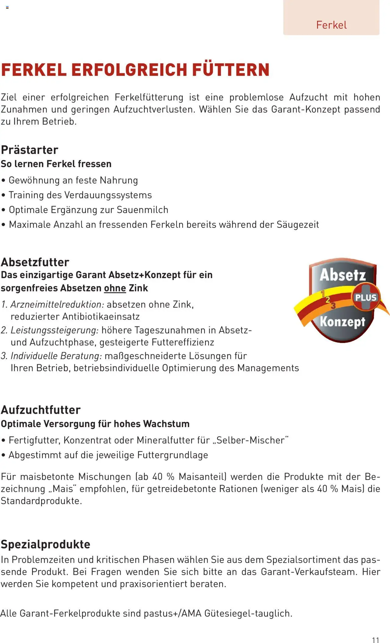 Lagerhaus Prospekt Zuchtsau & Ferkel gültig ab 14.03.2025 | Seite: 11