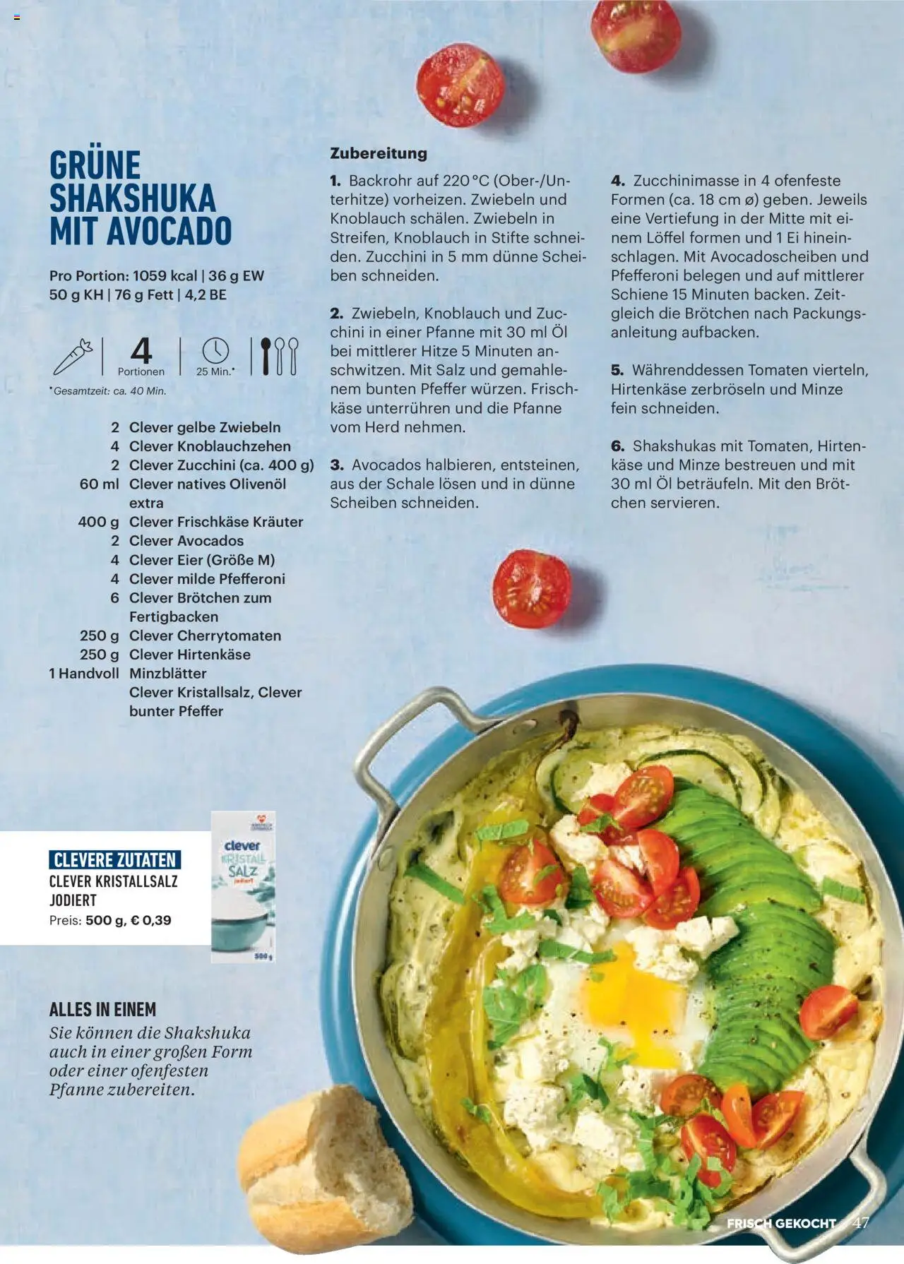 Billa Frisch Gekocht gültig ab 01.09.2025 | Seite: 45 | Produkte: Avocado, Salz, Käse, Eier