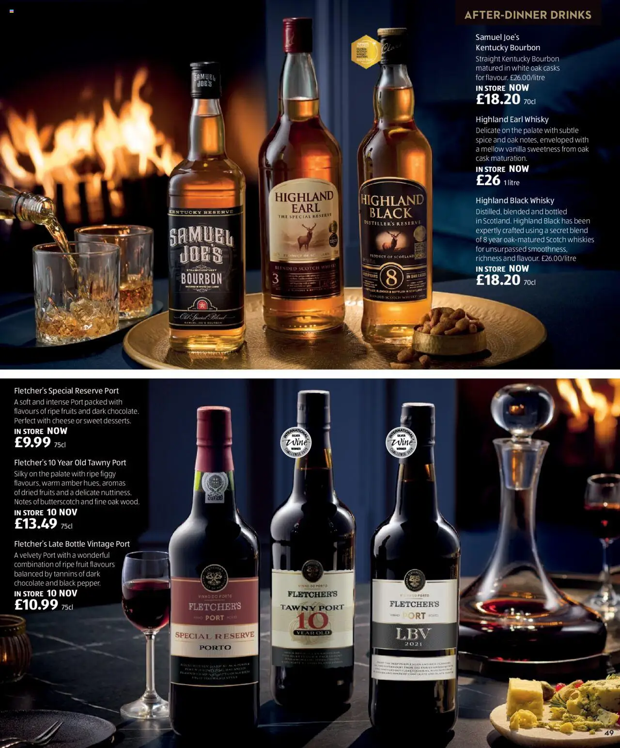 {H1} | Page: 49 | Products: Scotch whisky, Cheese, Wine, Vanilla