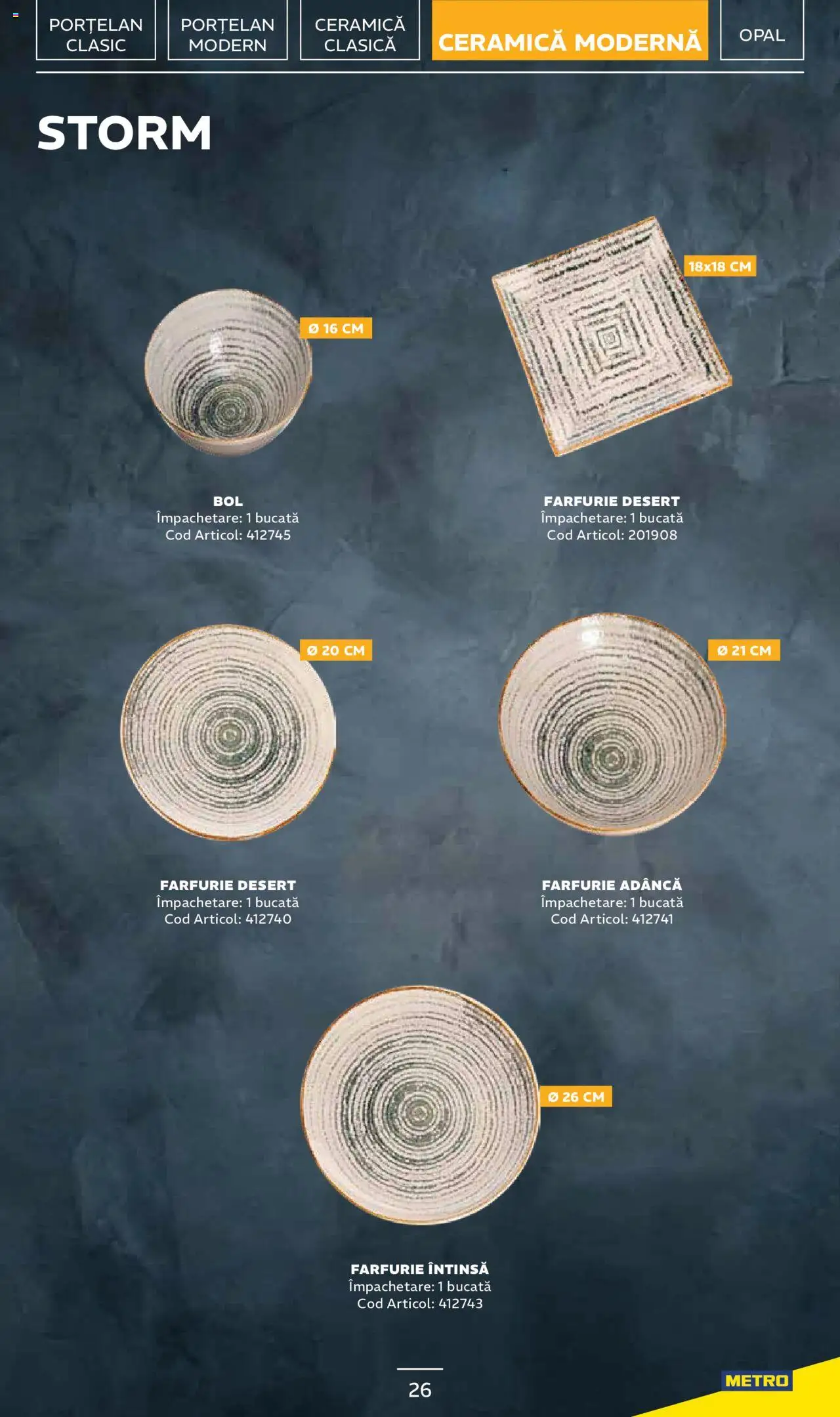 Metro catalog - Sortiment de veselă profesională – valabil de la 20.01.2025 | Pagină: 26 | Produse: Farfurie