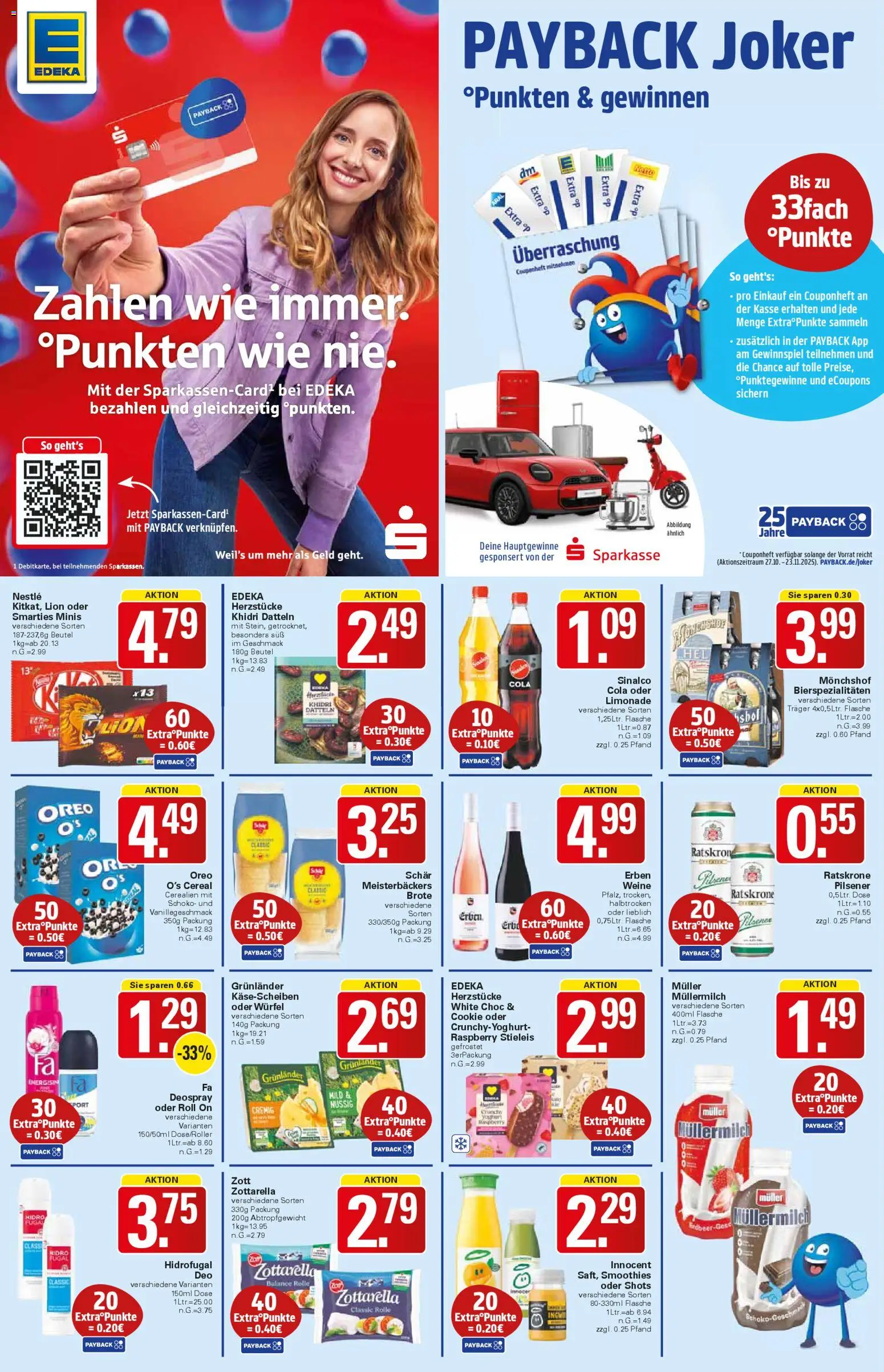 WEZ Prospekt – gültig ab 03.11.2025 | Seite: 15 | Produkte: Monchshof, Smarties, Grunlander, Deospray