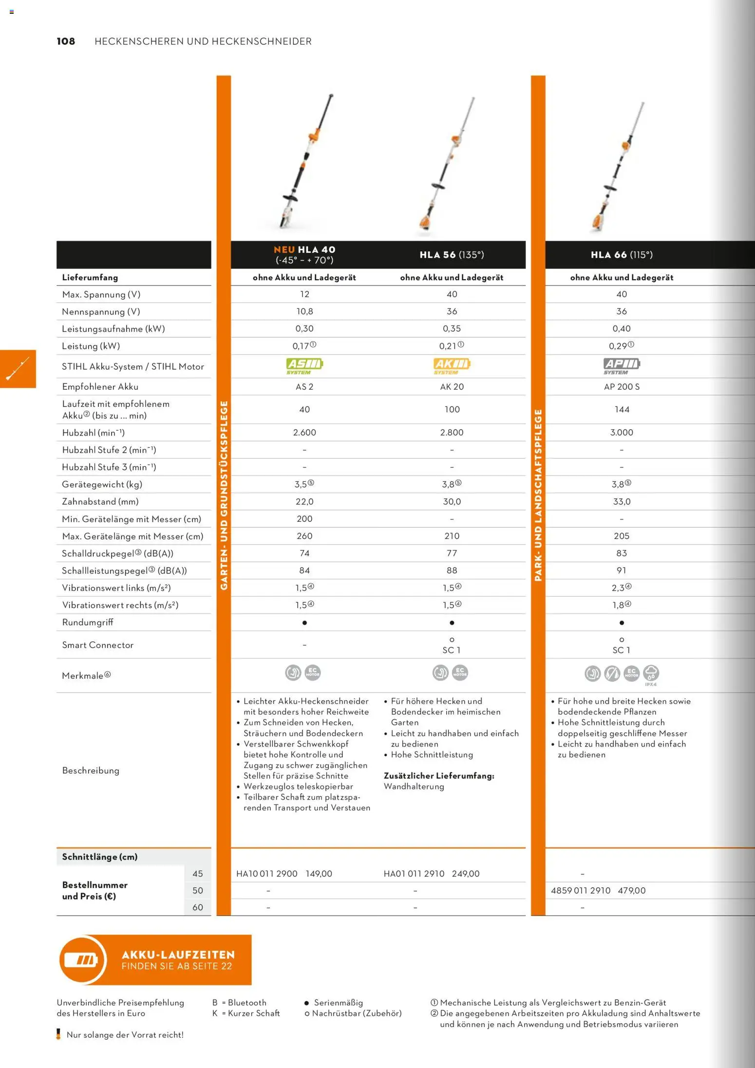 STIHL Katalog – gültig ab 01.01.2026 | Seite: 108 | Produkte: Ladegerät