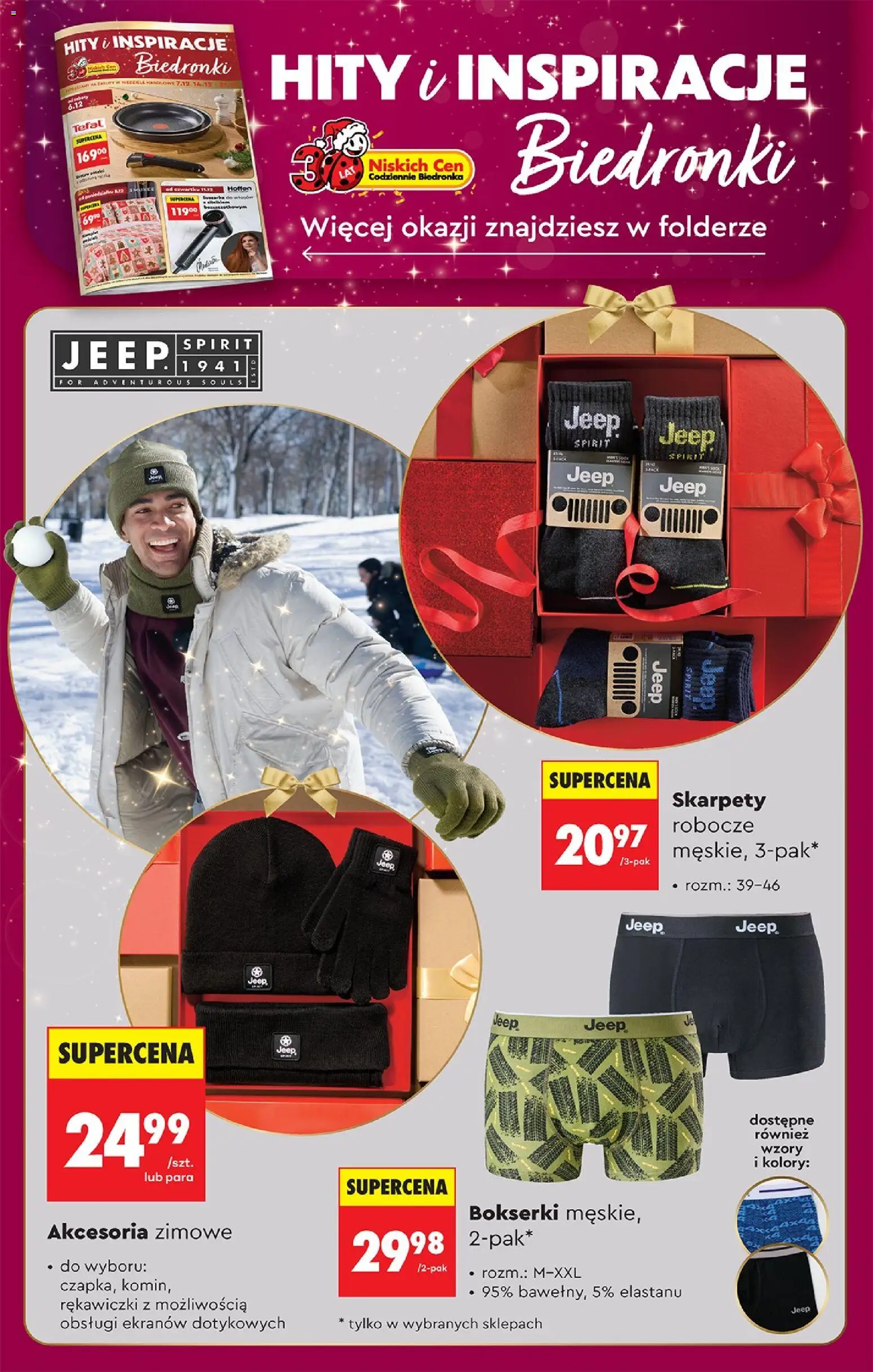Biedronka gazetka - Oferta w tym tygodniu od 11.12.2025 | Strona: 82 | Produkty: Rękawiczki, Suszarka, Patelnia, Tefal