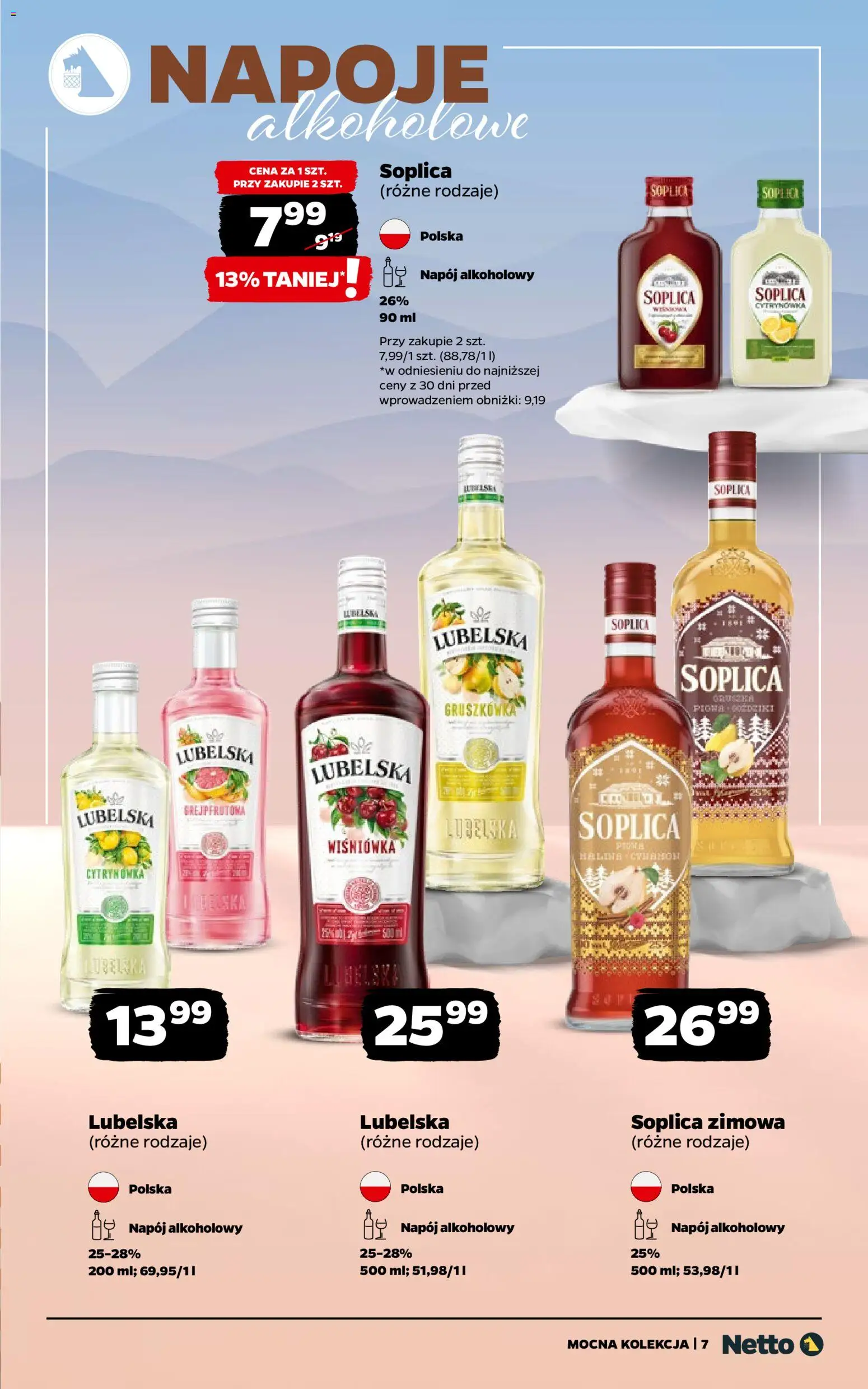 Netto gazetka - Alkohole mocne od 19.01.2026 | Strona: 7 | Produkty: Napoje