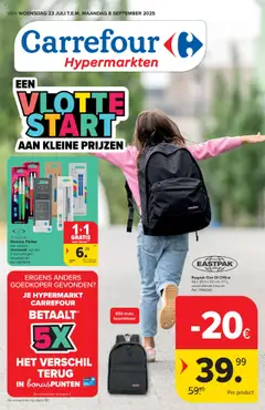 Carrefour - Hypermarkten Back to School - Voorbeeld van een folder van Carrefour, geldig van 23.07.2025