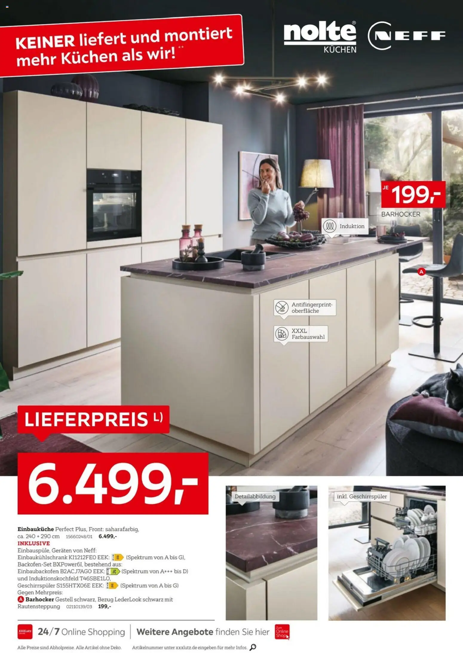 XXXLutz Nr. 1 bei Küchen – gültig ab 11.04.2026 | Seite: 12 | Produkte: Neff, Geschirrspüler, Einbauküche, Kuchen