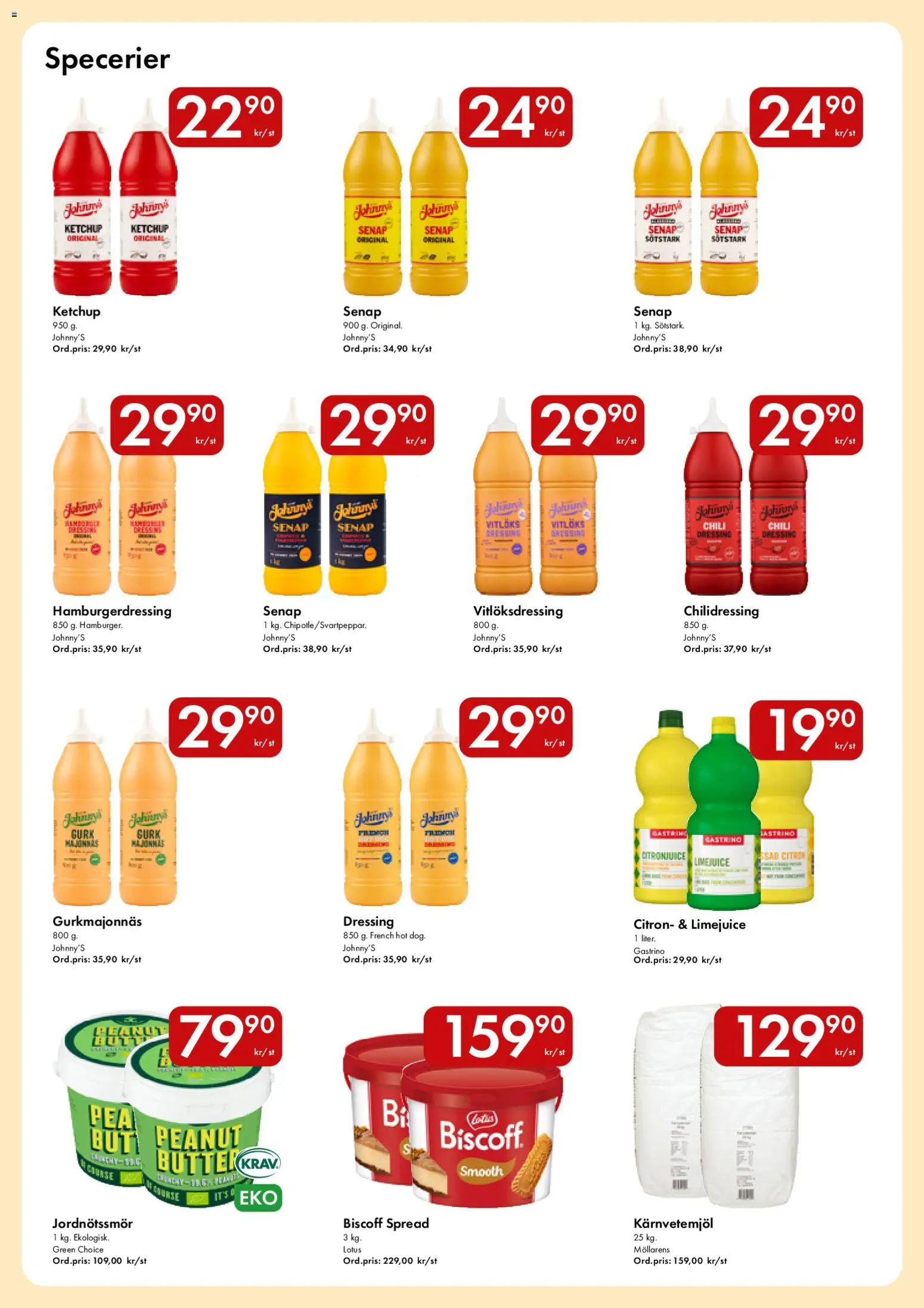 Snabbgross reklamblad aktuell från 23.03.2026 | Sida: 8 | Produkter: Senap, Hamburgerdressing, Ketchup, Citron