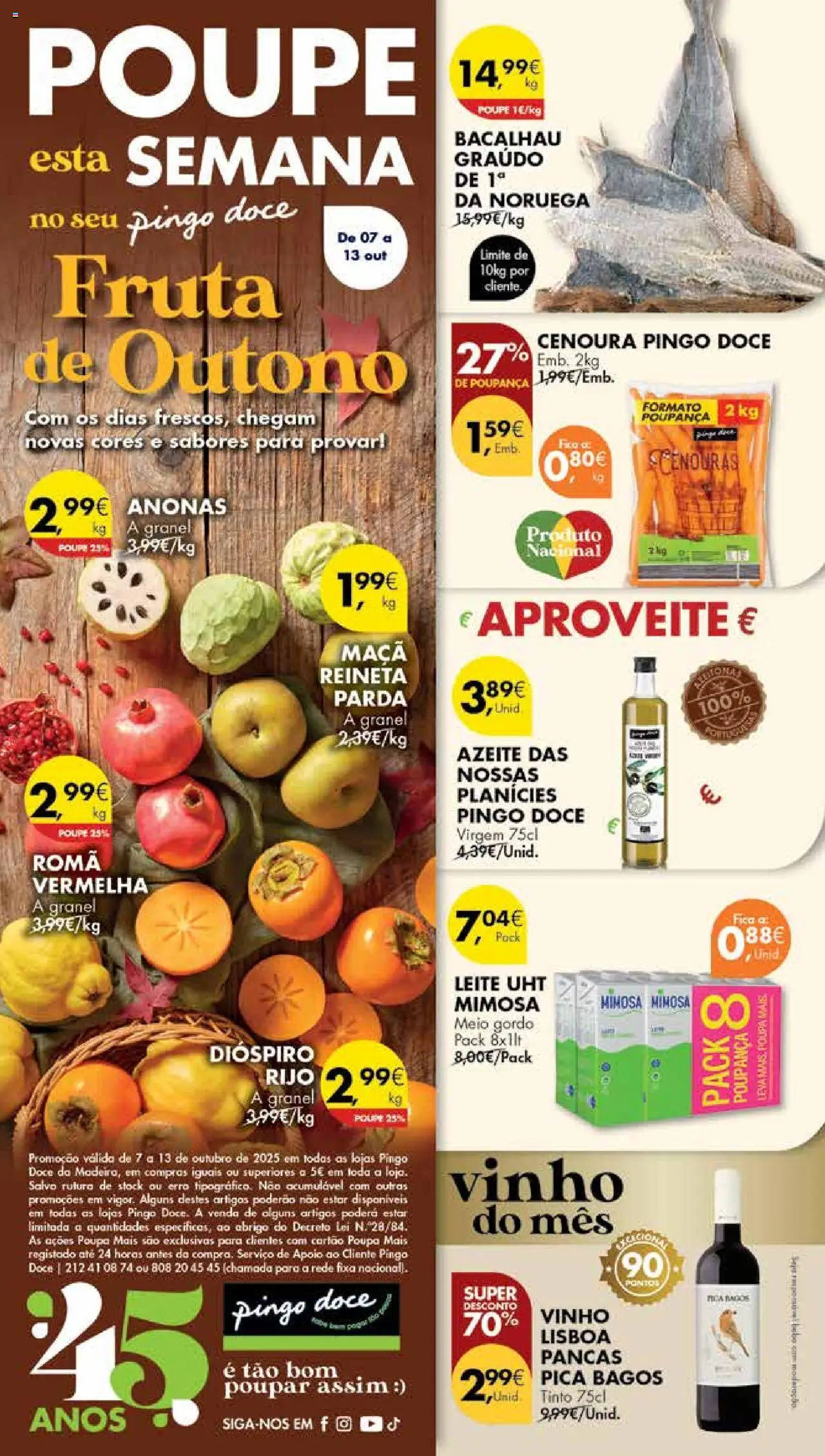 Pingo Doce Poupe Esta Semana Madeira │ válido de 07.10.2025 | Página: 32 | Produtos: Azeite, Leite, Maça, Cenoura