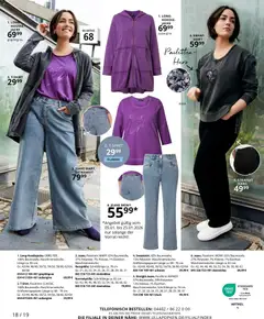 Ulla Popken Prospekt 	 ab 01.01.2026 gültig | Seite: 18 | Produkte: Hoodie, Aubergine, Jacke, Jeans