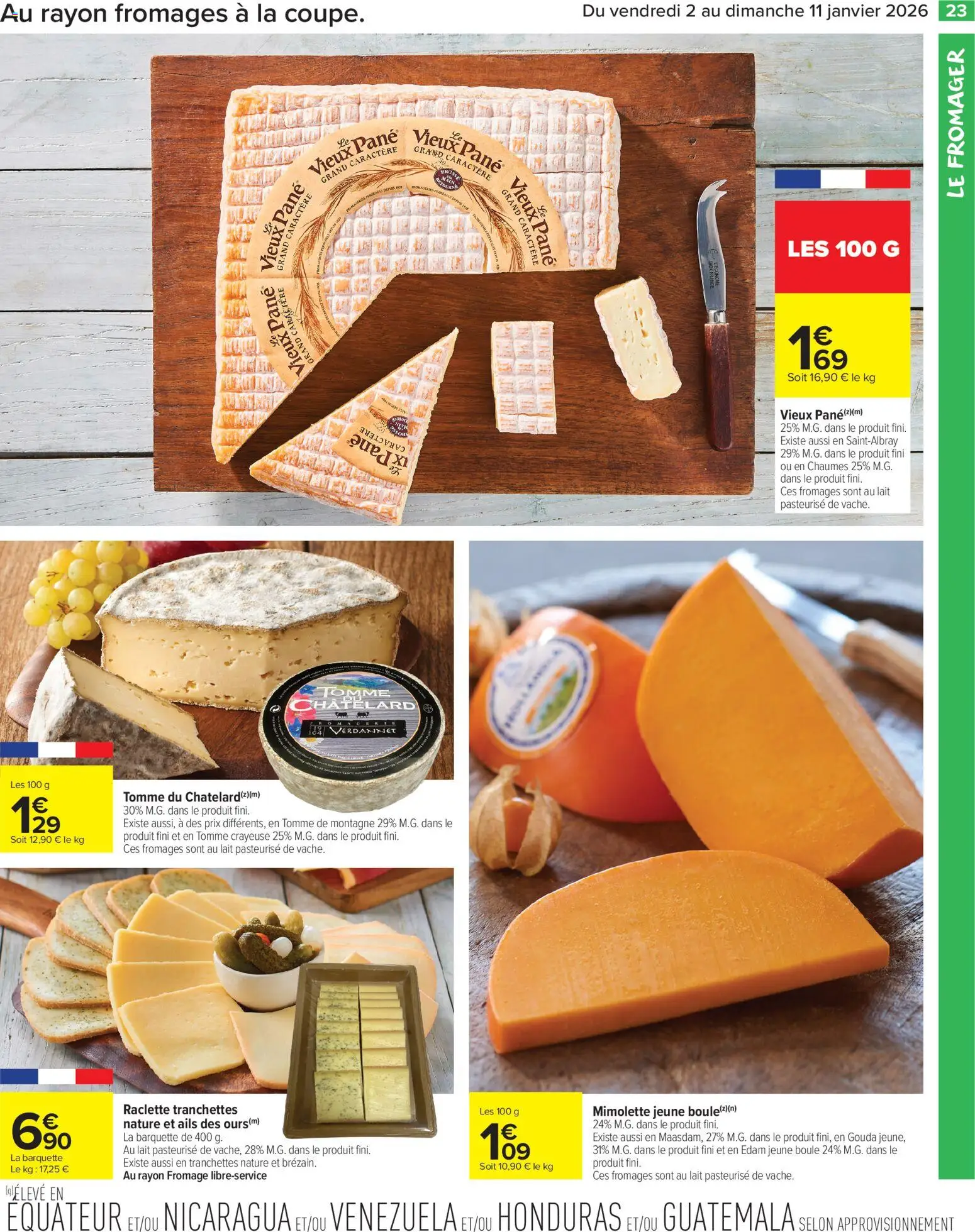 {H1} | Page: 25 | Produits: Raclette, Lait, Fromage, Gouda