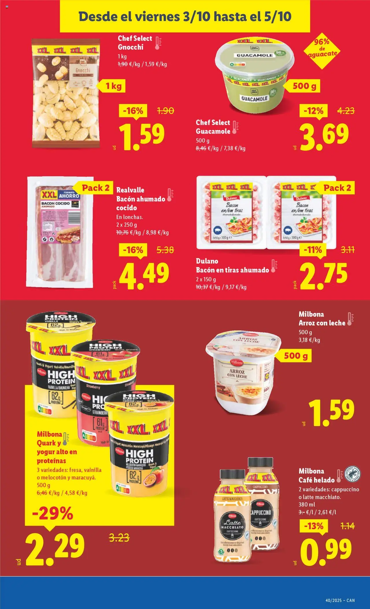 Lidl - Canarias │ válido desde el 29.09.2025 | Página: 17 | Productos: Yogur, Café, Arroz, Guacamole