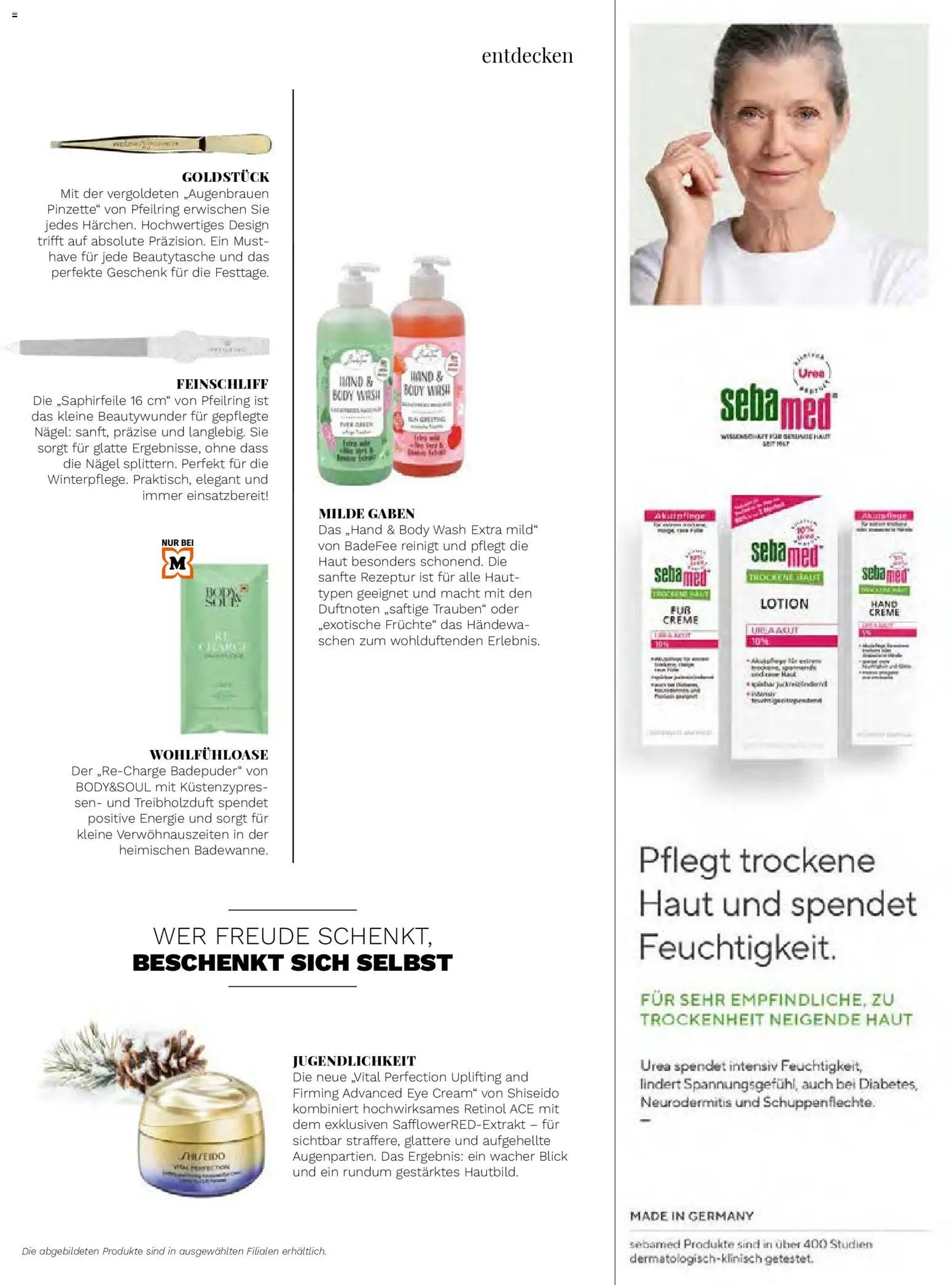 Müller Magazin – gültig ab 14.11.2025 | Seite: 47 | Produkte: Pinzette, Body Lotion, Früchte, Creme
