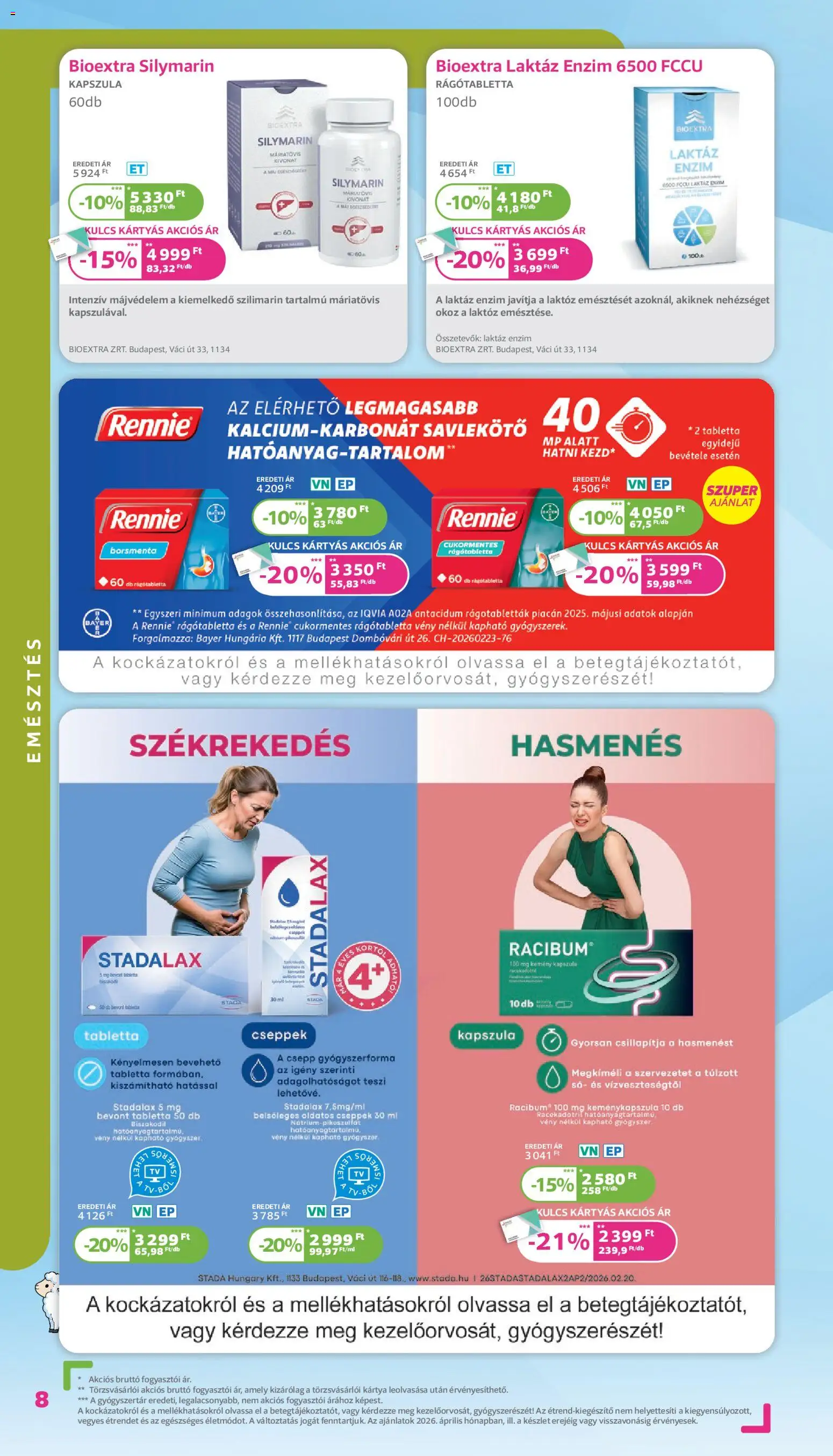 Kulcs Patika akciós ujság - amely érvényes a következő dátumtól: 01.04.2026 | Oldal: 8 | Termékek: Só