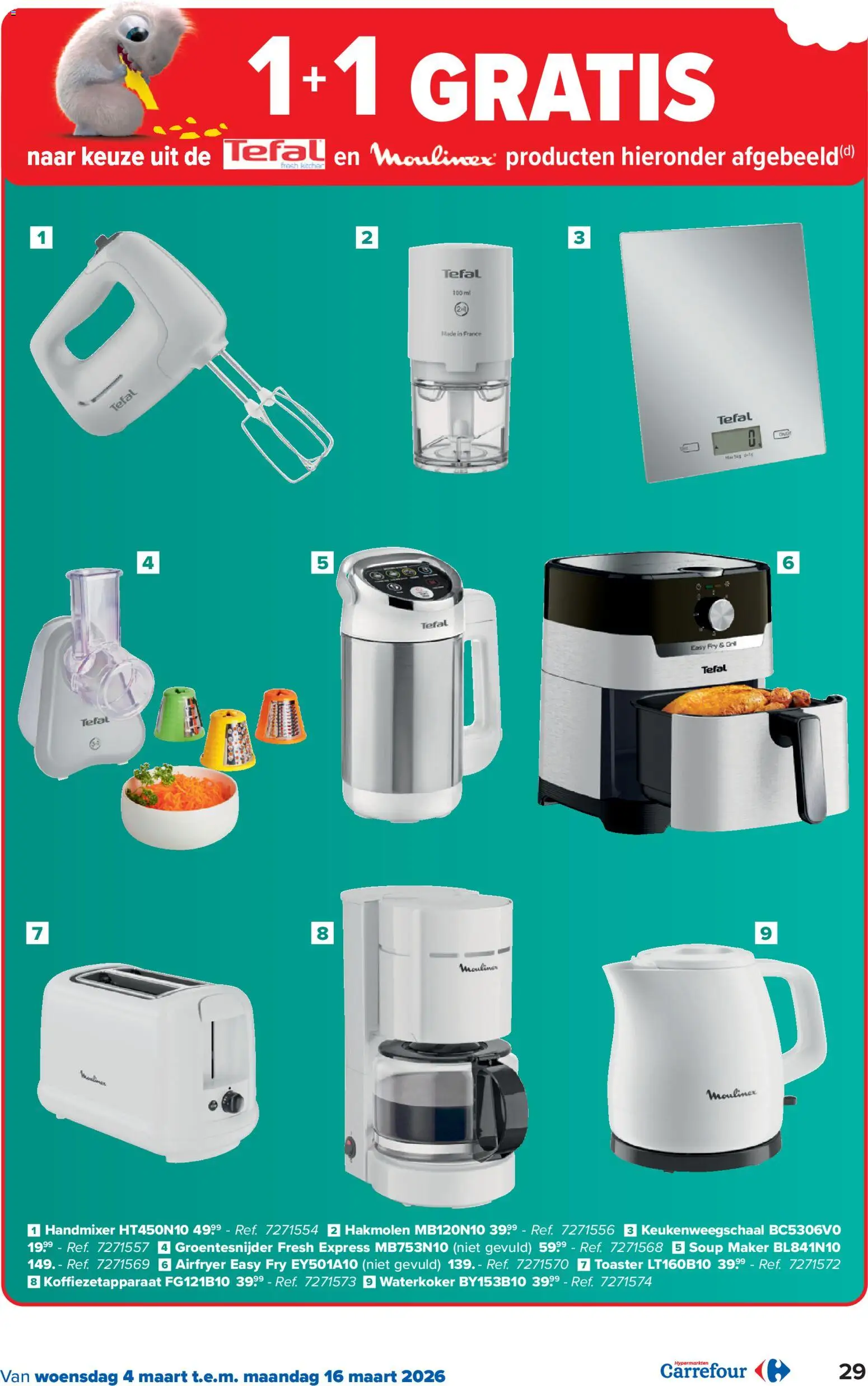 {H1} | Pagina: 29 | Producten: Waterkoker, Koffiezetapparaat, Toaster