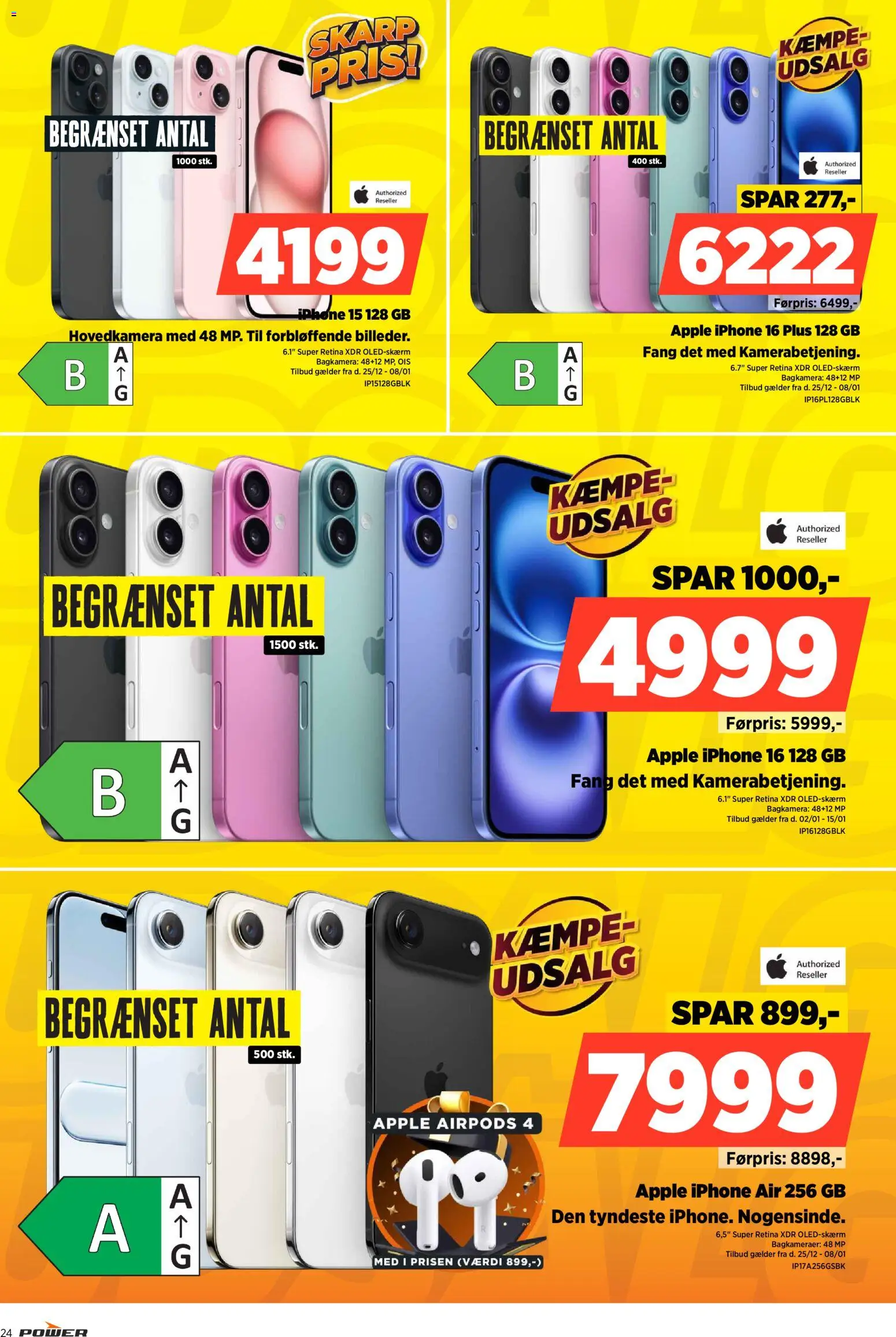 Power tilbudsavis – gyldig fra 02.01.2026 | Side: 24 | Produkter: Airpods