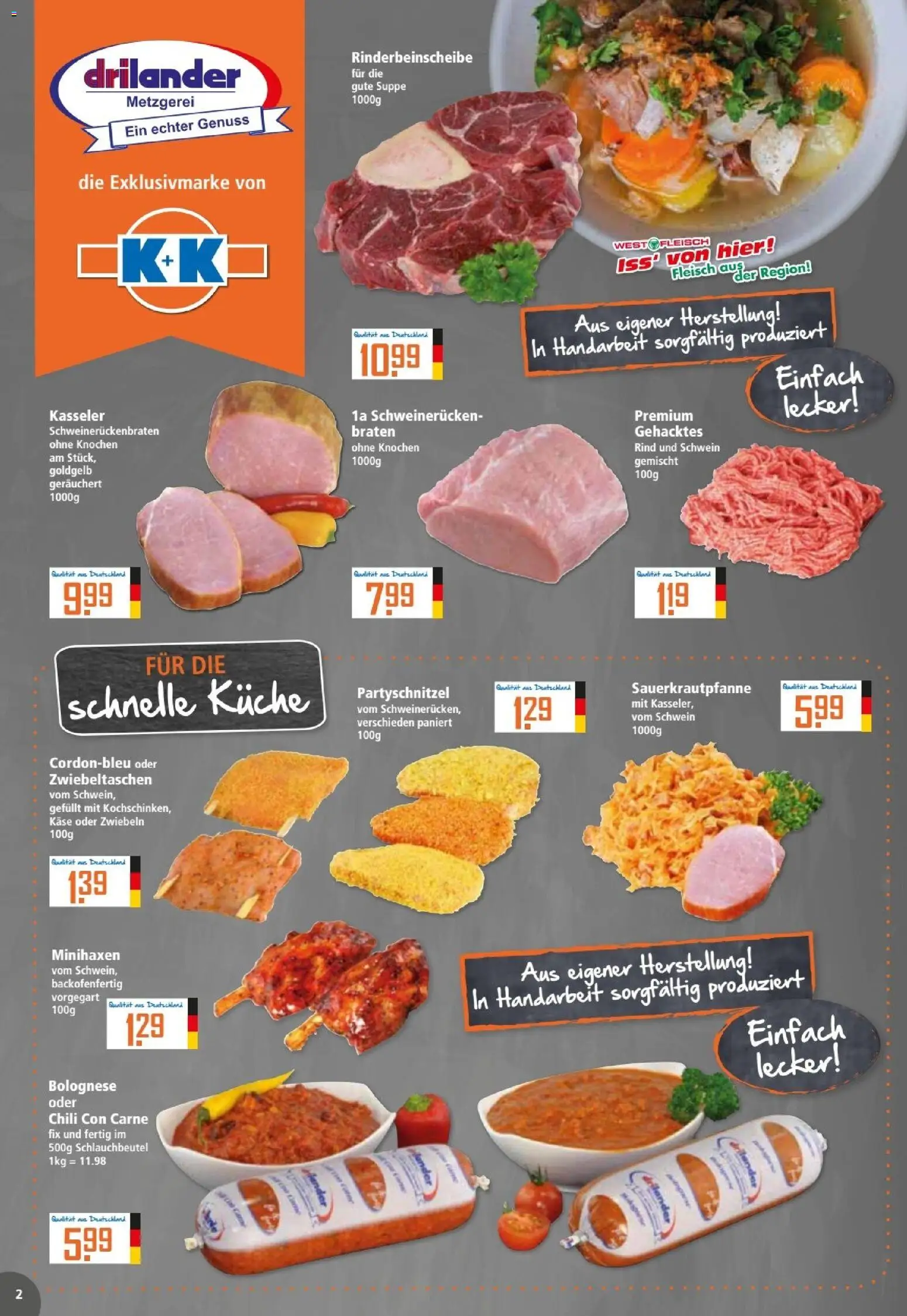Klaas & Kock Prospekt – gültig ab 12.01.2026 | Seite: 2 | Produkte: Käse, Küche, Zwiebeln, Chili