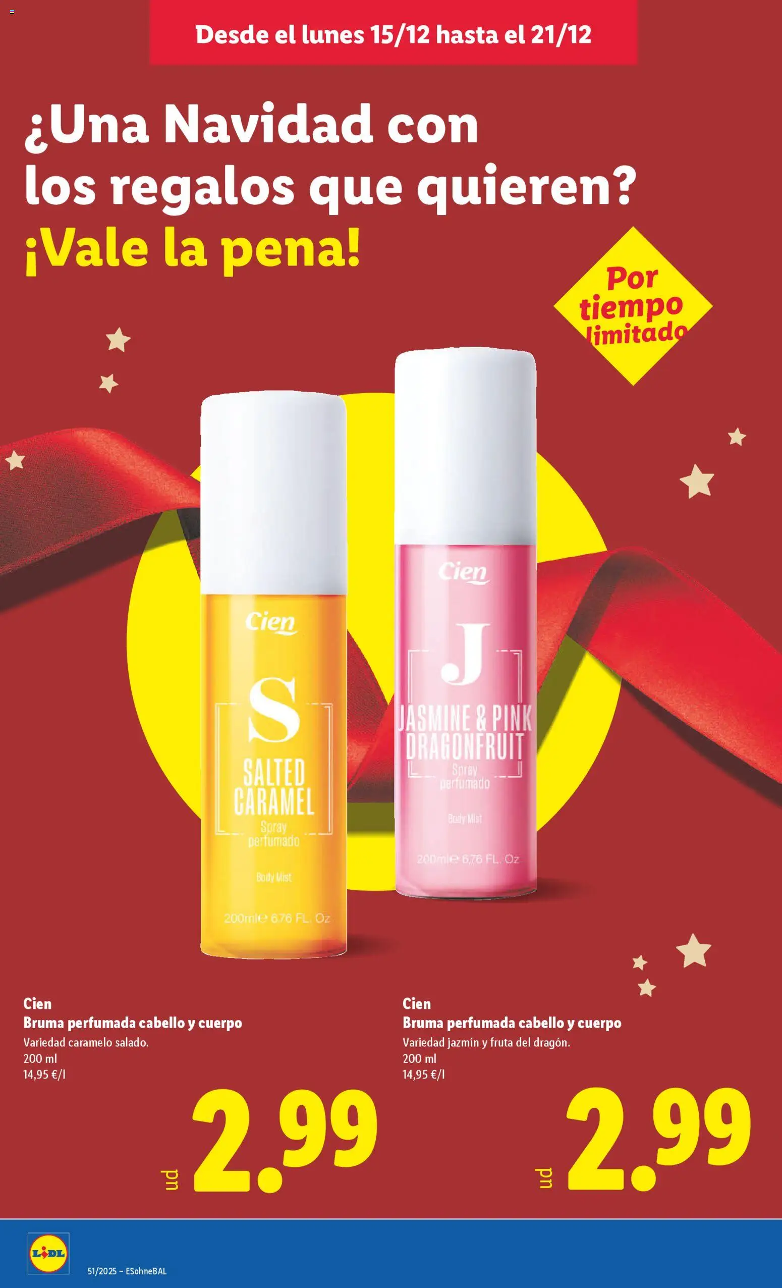 Lidl folleto │ válido desde el 15.12.2025 | Página: 24 | Productos: Bruma perfumada, Body