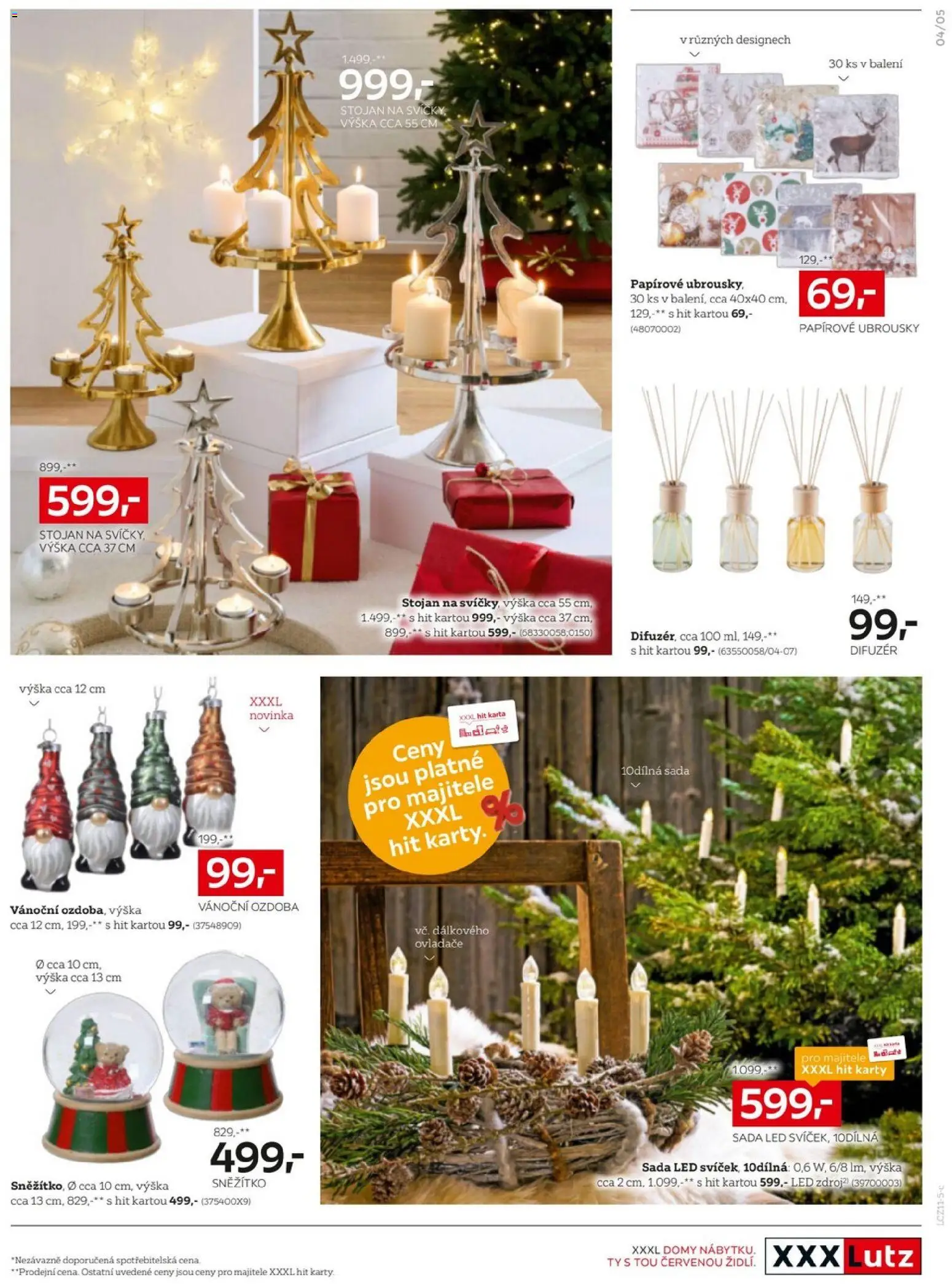 XXXLutz Black Friday od 24.11.2025 | Strana: 17 | Produkty: Difuzér, Ubrousky, Karty, LED