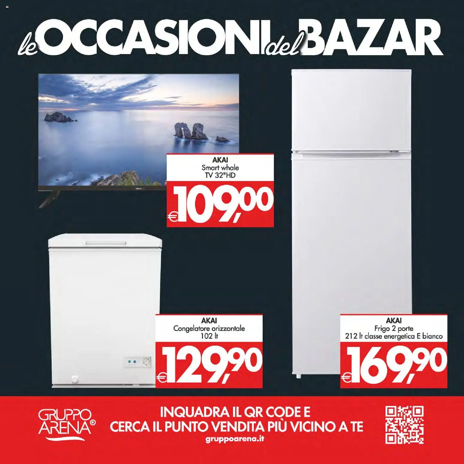 Volantino Decò del 06.03.2026 | Pagina: 24 | Prodotti: Tè, TV, Congelatore