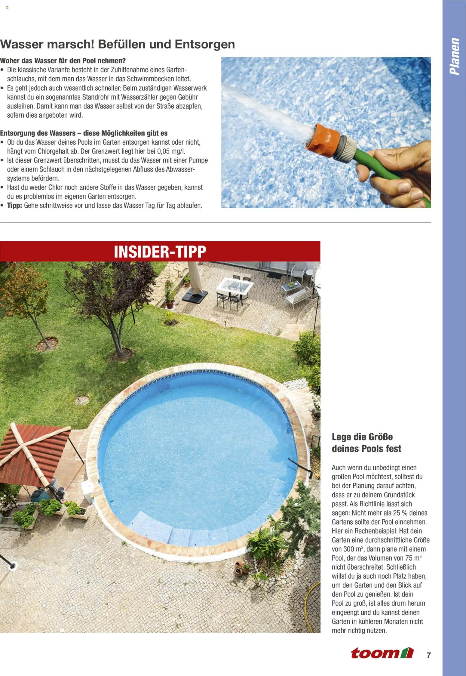 Toom Baumarkt Pool selber bauen – gültig ab 01.01.2026 | Seite: 7 | Produkte: Wasser