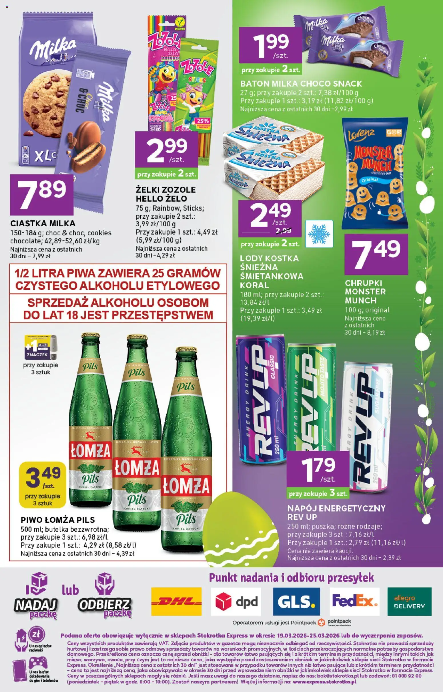Stokrotka gazetka - Express od 19.03.2026 | Strona: 6 | Produkty: Stokrotka, Milka, Żelki, Piwo