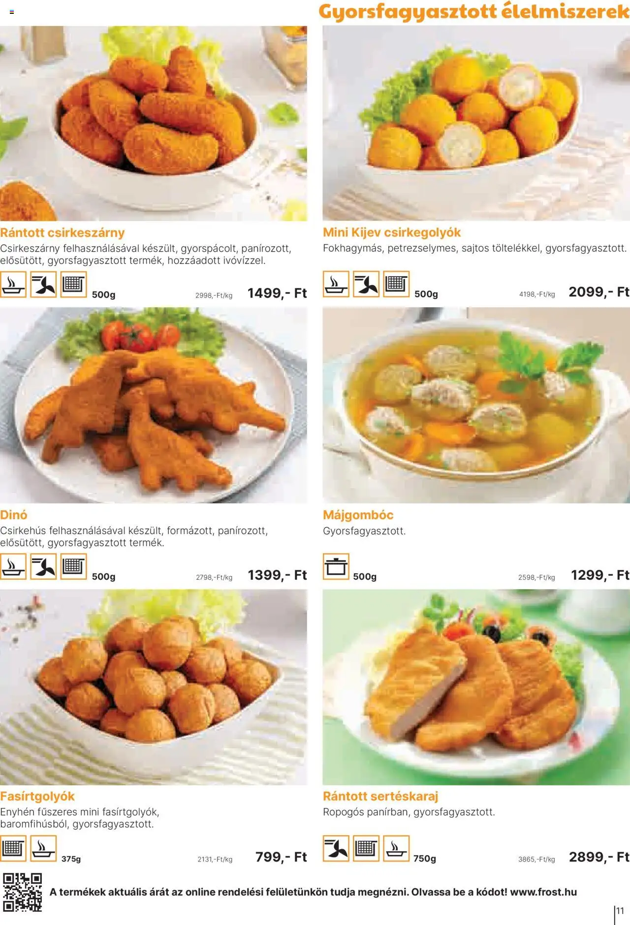 Family Frost akciós ujság - amely érvényes a következő dátumtól: 01.10.2025 | Oldal: 11 | Termékek: Sertéskaraj, Csirkehús