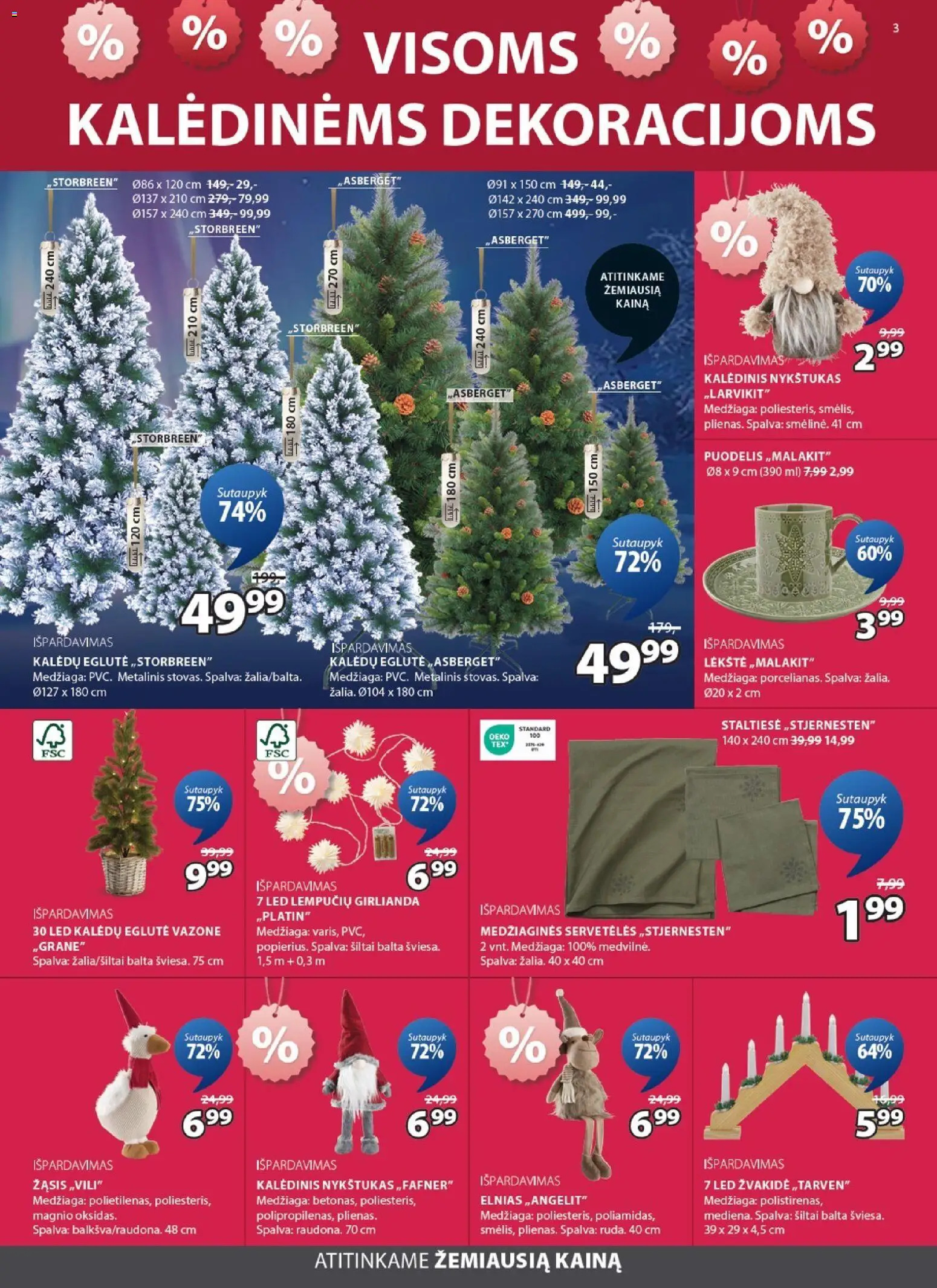 JYSK akcijos nuo 26.12.2025 | Puslapis: 3 | Prekių: Puodelis, Lėkštė, Staltiesė