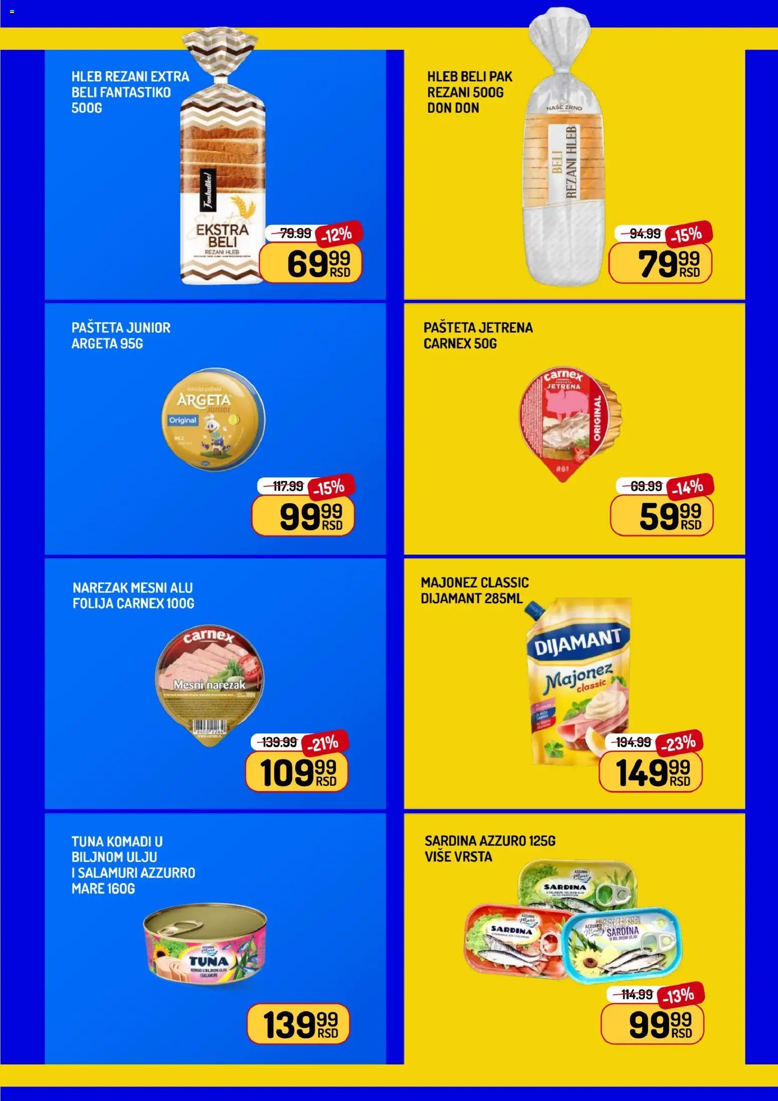 Aman katalog - važi od 24.04.2026 | Strana: 5 | Proizvode: Majonez, Rezani hleb, Mesni narezak, Pašteta