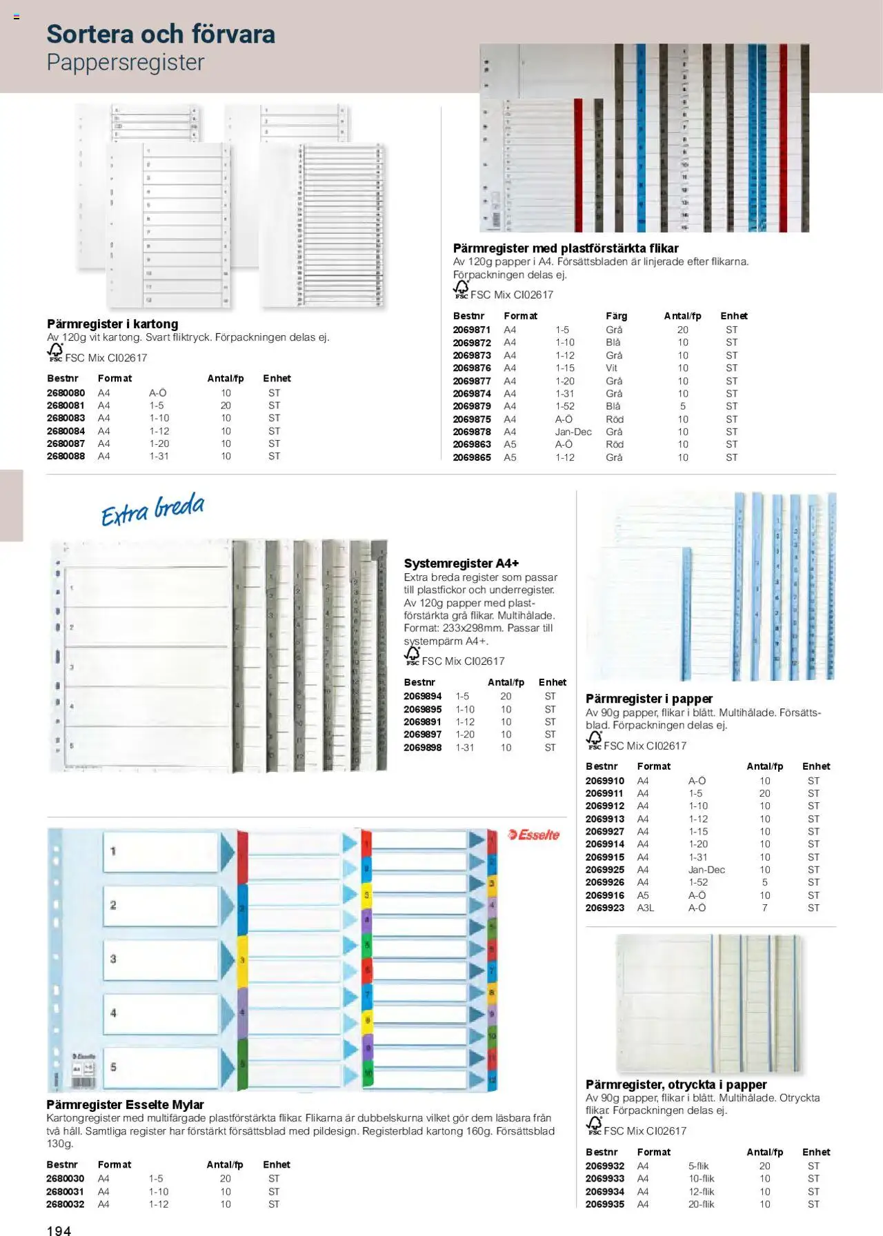 Office Depot reklamblad aktuell från 01.02.2025 | Sida: 196 | Produkter: Papper, Kartong