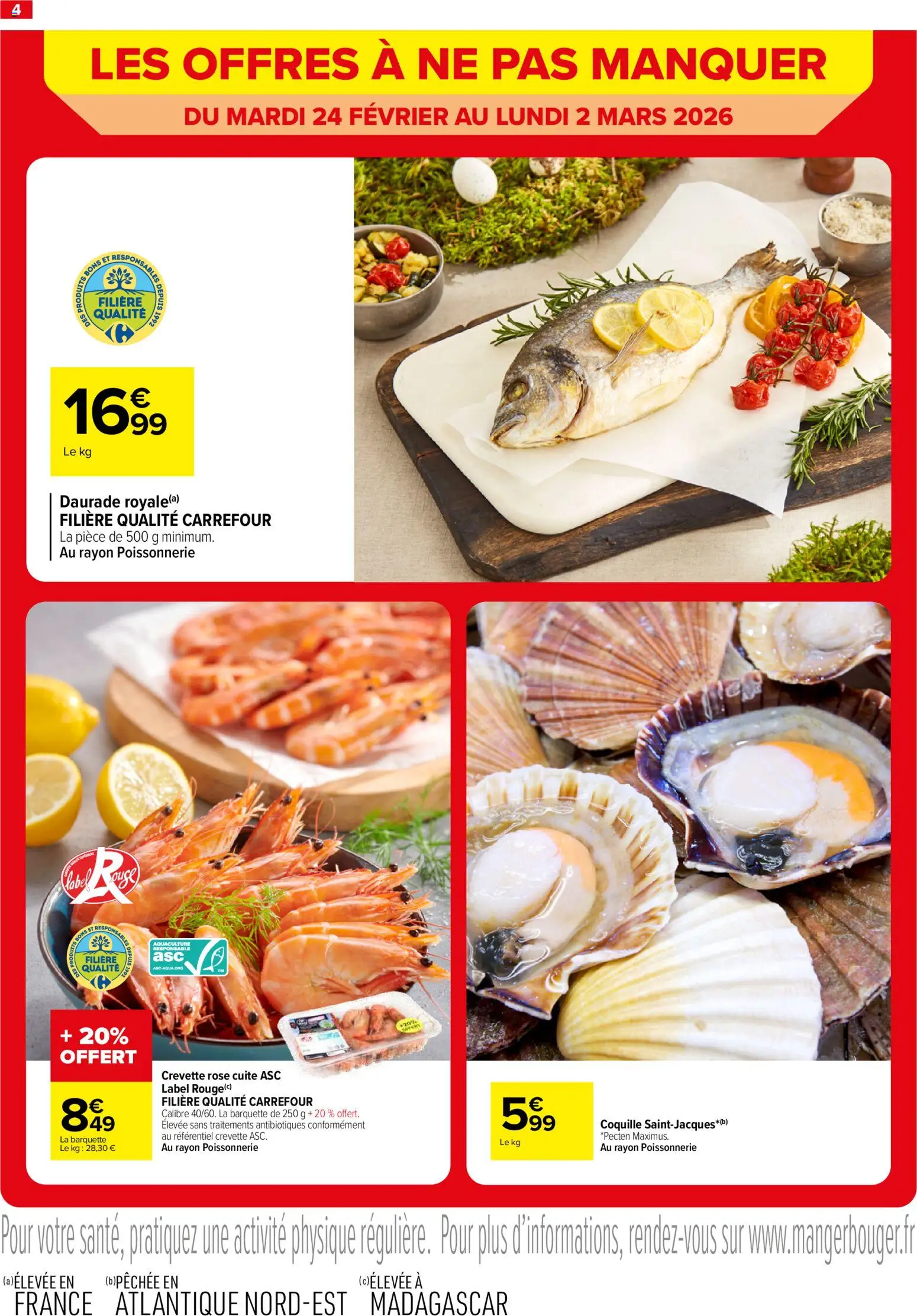 {H1} | Page: 4 | Produits: Crevette, Daurade, Poissonnerie