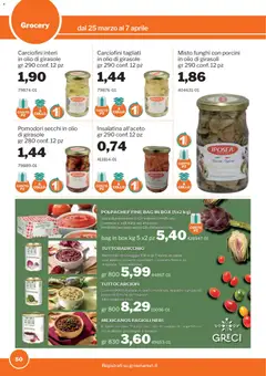 Anteprima del volantino Sogegross volantino valido a partire dal 25.03.2026 | Pagina: 50 | Prodotti: Salsa, Pomodoro, Olio, Carciofi