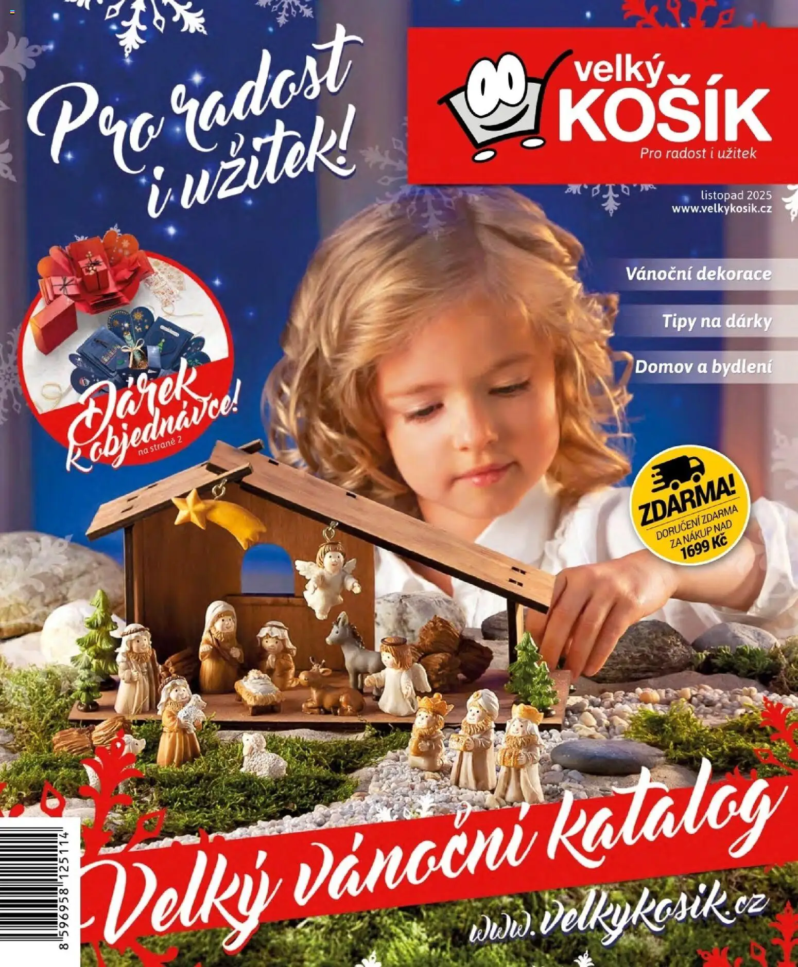 Velký Košík katalog listopad 2025 od 01.11.2025 | Strana: 1 | Produkty: Košík, Vánoční dekorace, Dekorace