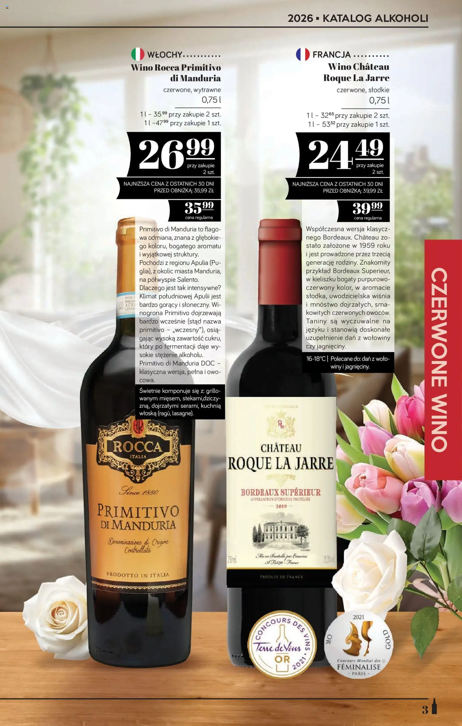 POLOmarket katalog - Alkoholi od 05.03.2026 | Strona: 3 | Produkty: Primitivo Di Manduria, Wino