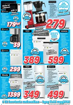 Veikon Kone-mainoslehti voimassa 02.02.2026 alkaen | Sivu: 6 | Tuotteet: Mikroaaltouuni, Astianpesukone, Grilli, Kahvinkeitin