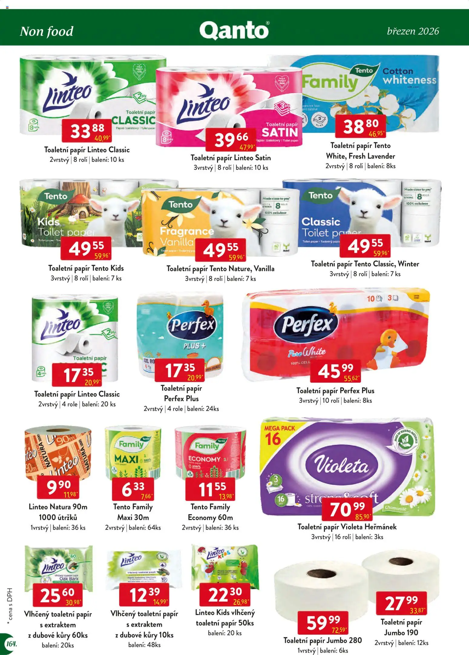 Astur & Qanto leták - Velkoobchod 03/2026 od 01.03.2026 | Strana: 164 | Produkty: Toaletní papír