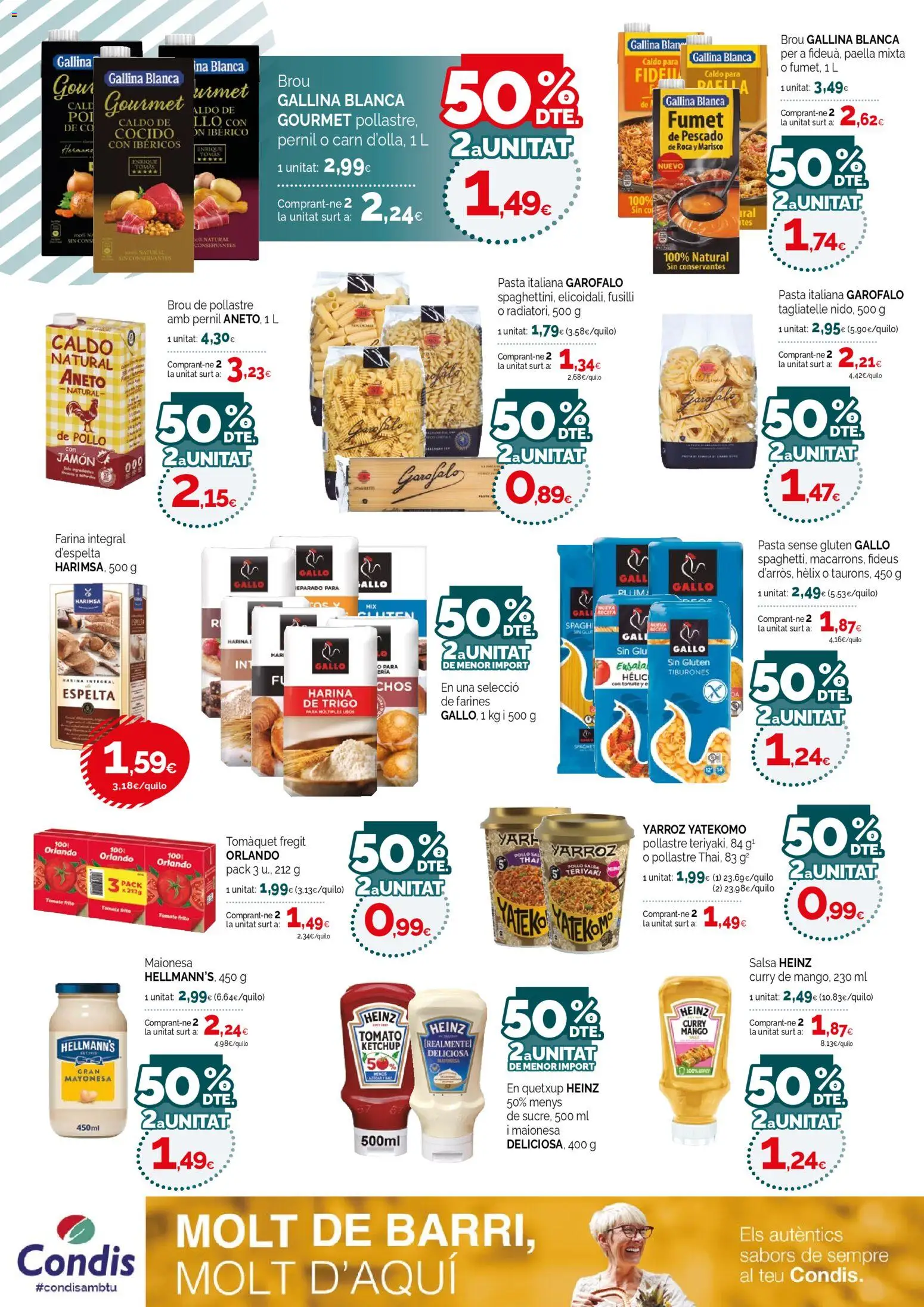 Condis - folleto life │ válido desde el 18.03.2026 | Página: 14 | Productos: Jamón, Pasta, Οθόνη προβολής, Ρούτερ