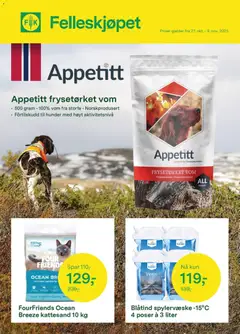 Forhåndsvisning av Felleskjøpet kundeavis gyldig fra 27.10.2025