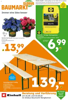 Globus Baumarkt prospekt Unna	 gültig ab dem 03.08.2025